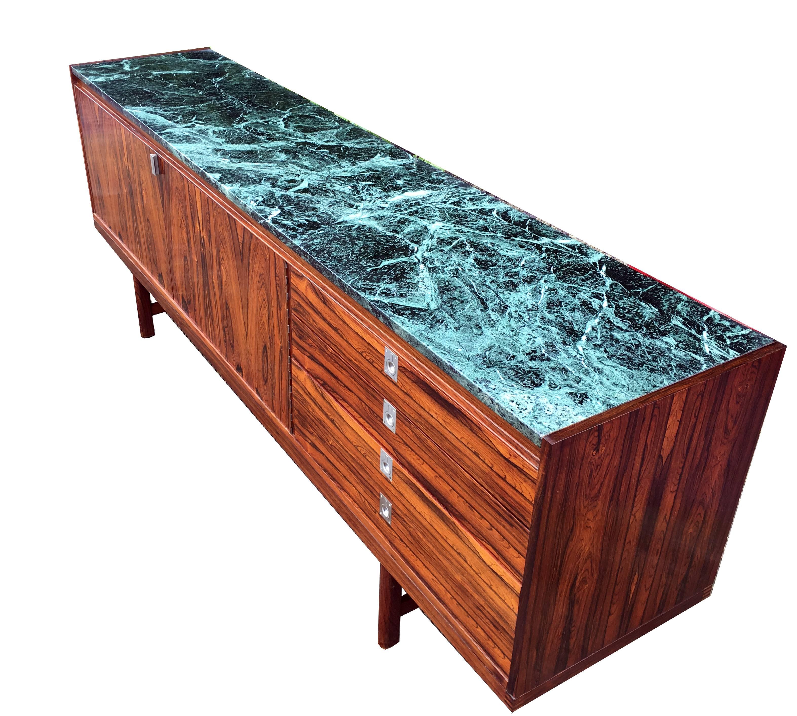 Mid-Century Modern Rosewood and Marble Sideboard by Robert Heritage for Archie Shine
