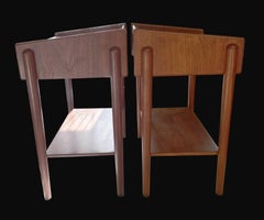Pair of Teak Bedside Tables by Børge Mogensen for Søborg Mobelfabrik