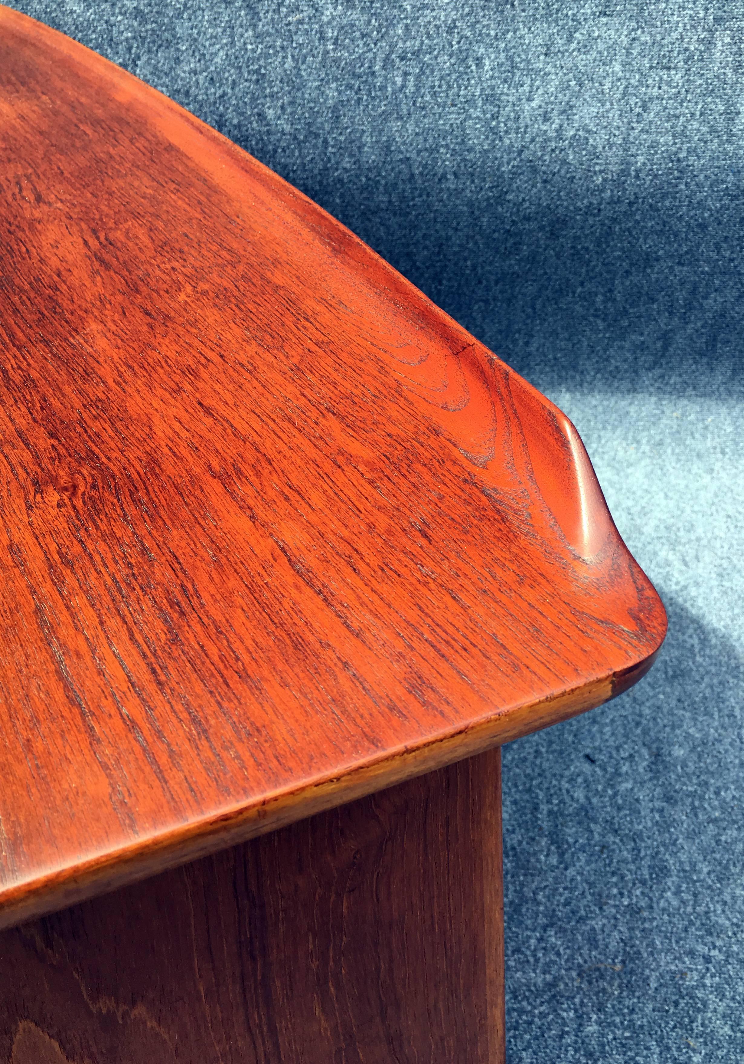 First Edition Teak Desk by Svend Aage Madsen for Sigurd Hansen Mobelfabrik In Excellent Condition In Little Burstead, Essex