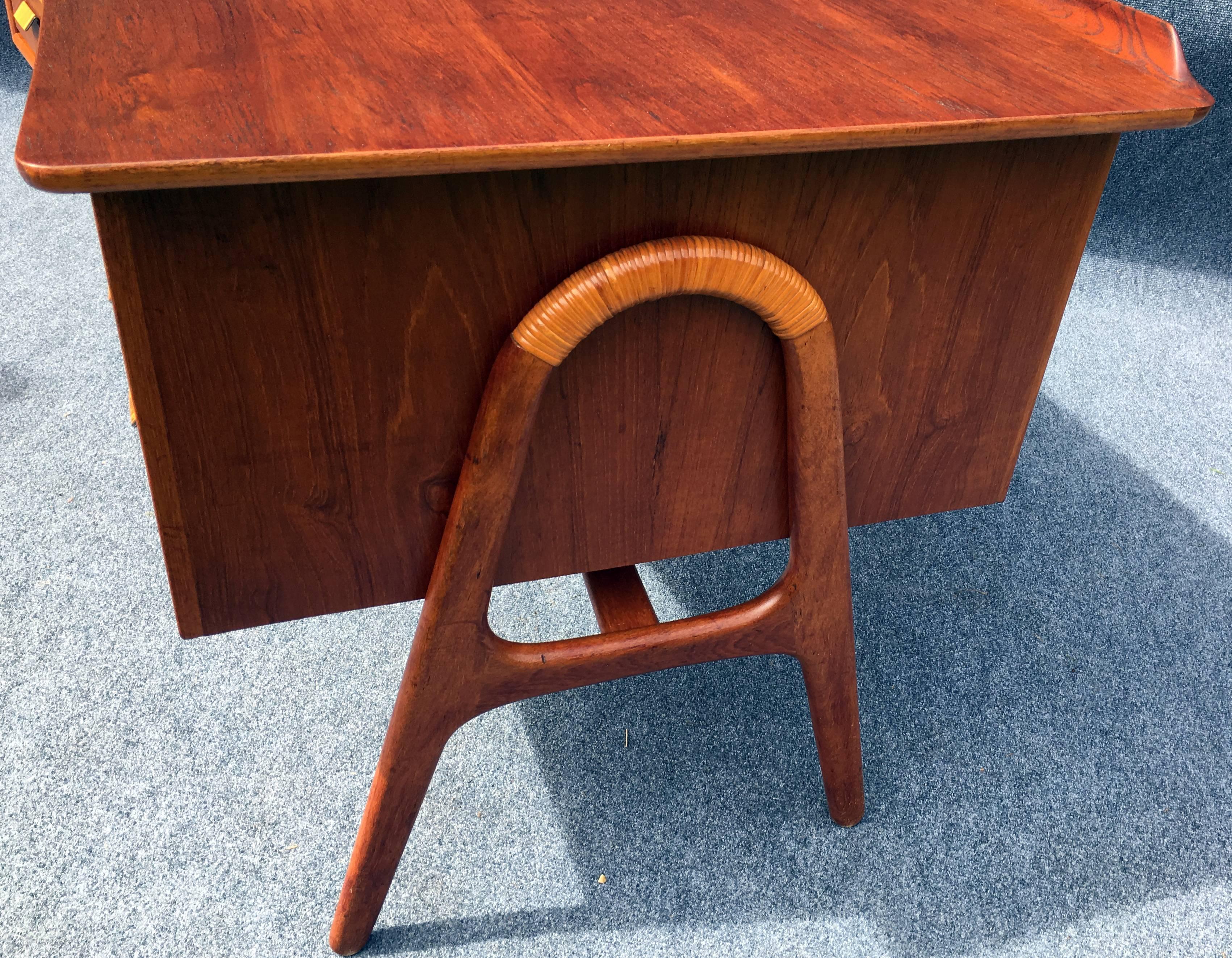 First Edition Teak Desk by Svend Aage Madsen for Sigurd Hansen Mobelfabrik 3