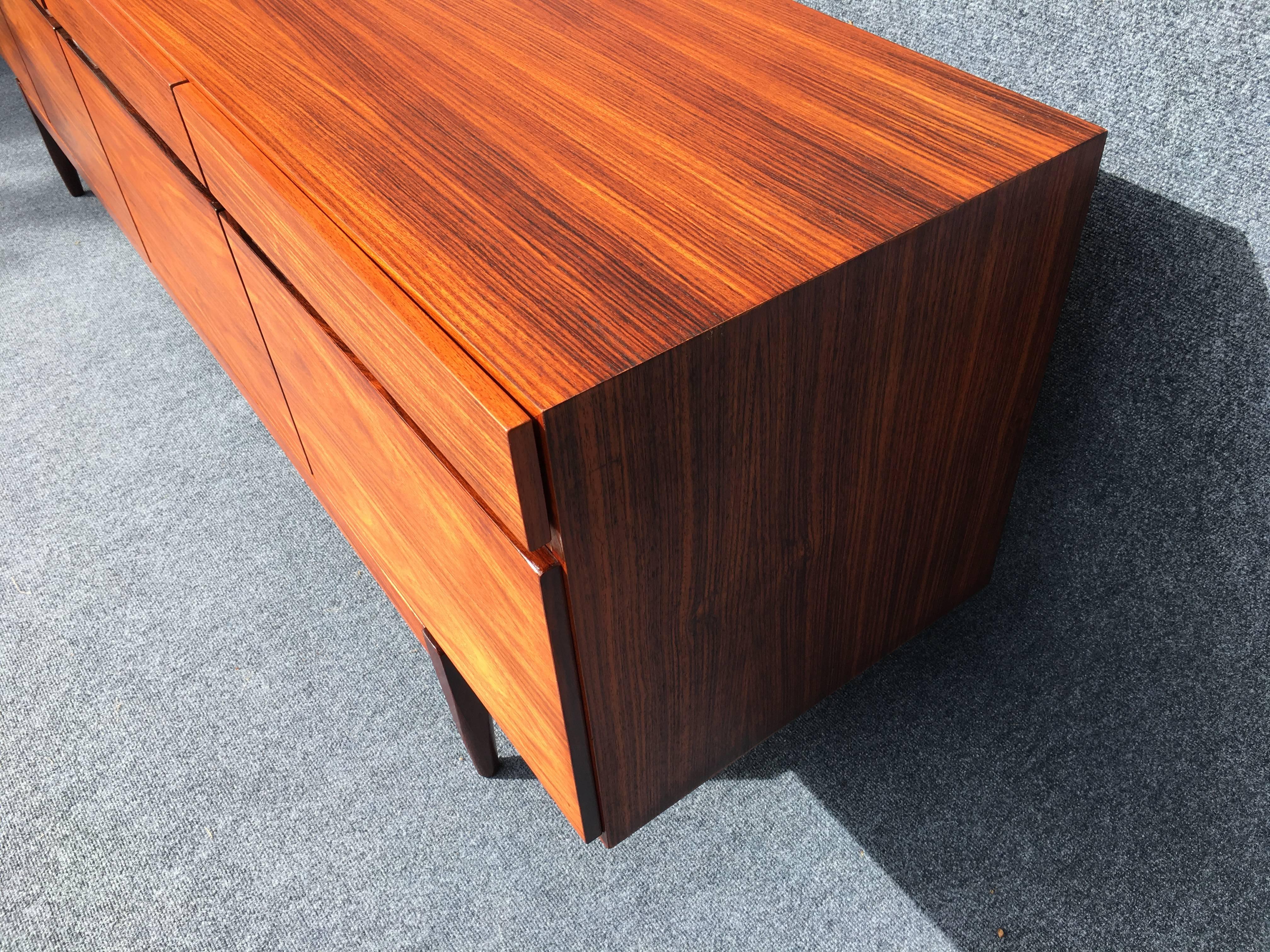 Long Rosewood 'FA-66' Sideboard by Ib Kofod-Larsen for Faarup Møbelfabrik 2