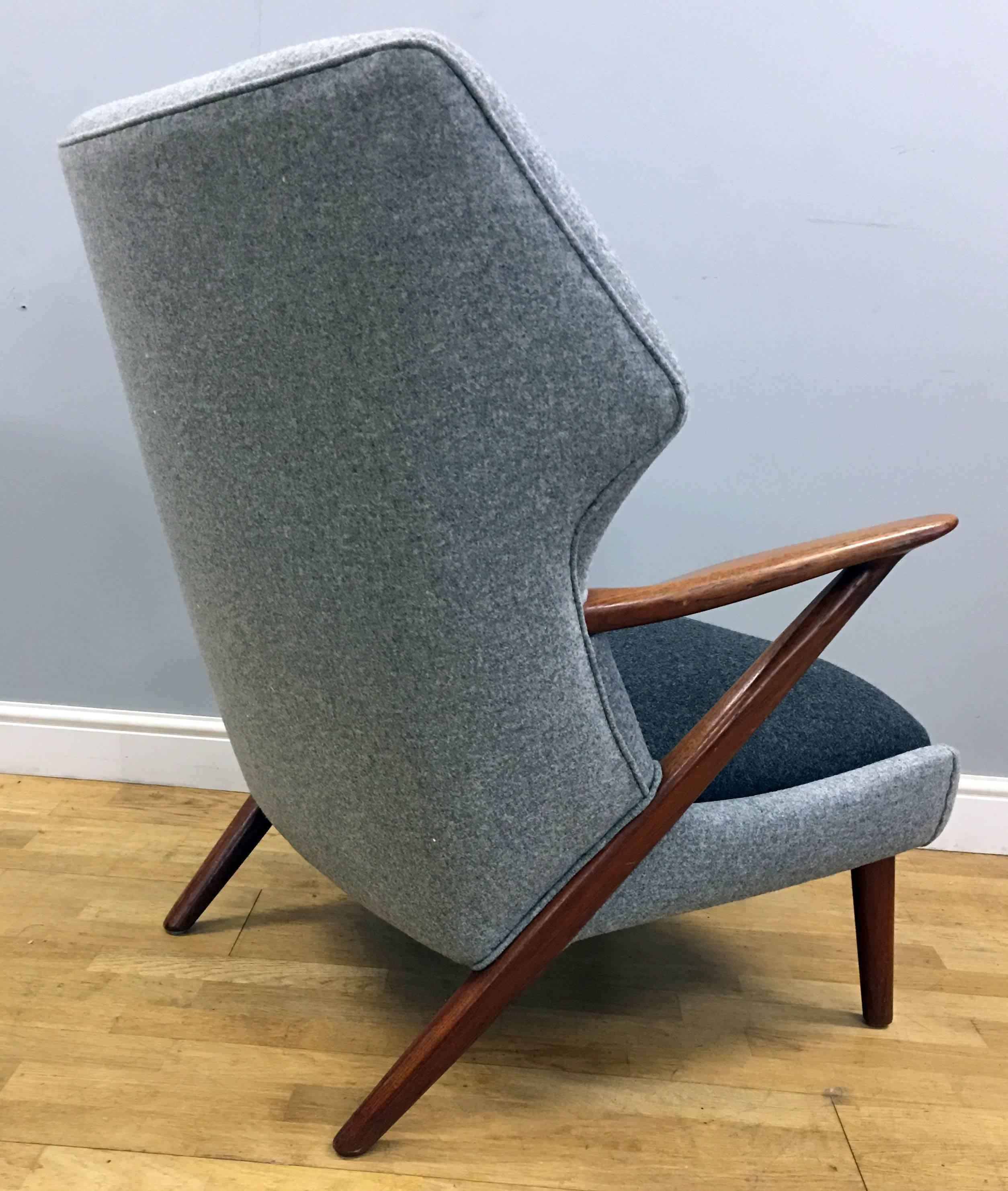 Mid-20th Century Lounge Chair by Kurt Olsen for Slagelse Mobelvaerk