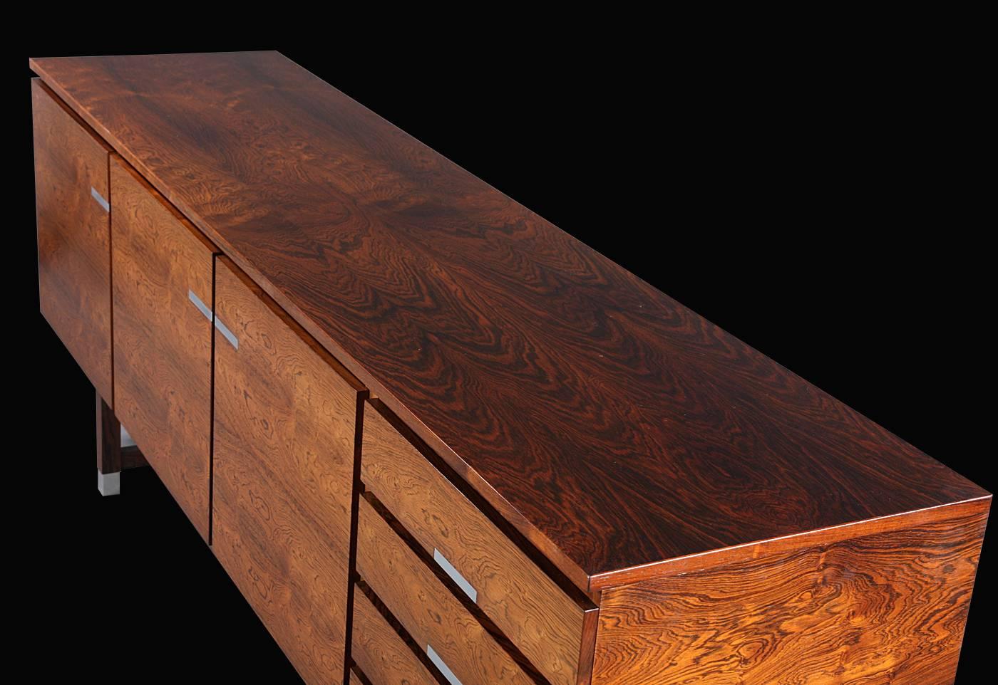 Brushed Rosewood Sideboard by Kai Kristiansen for PSA Furniture