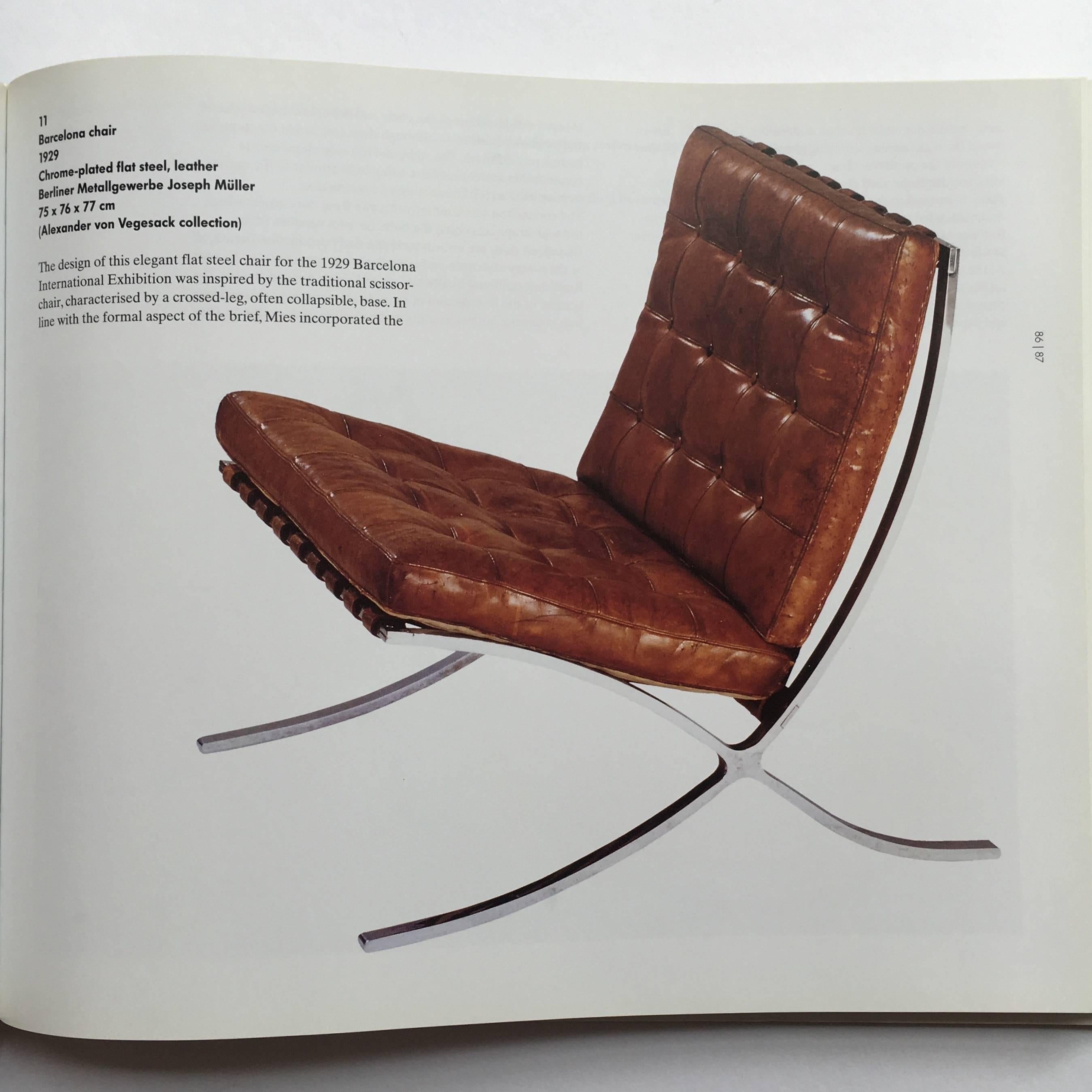 First edition, published by Vitra Design Museum/Skira, Germany/Italy, 1998.

Originally published for an exhibition at the Vitra Design Museum, this book presents the works of Mies van der Rohe, from his metal furniture, to work at Thonet and