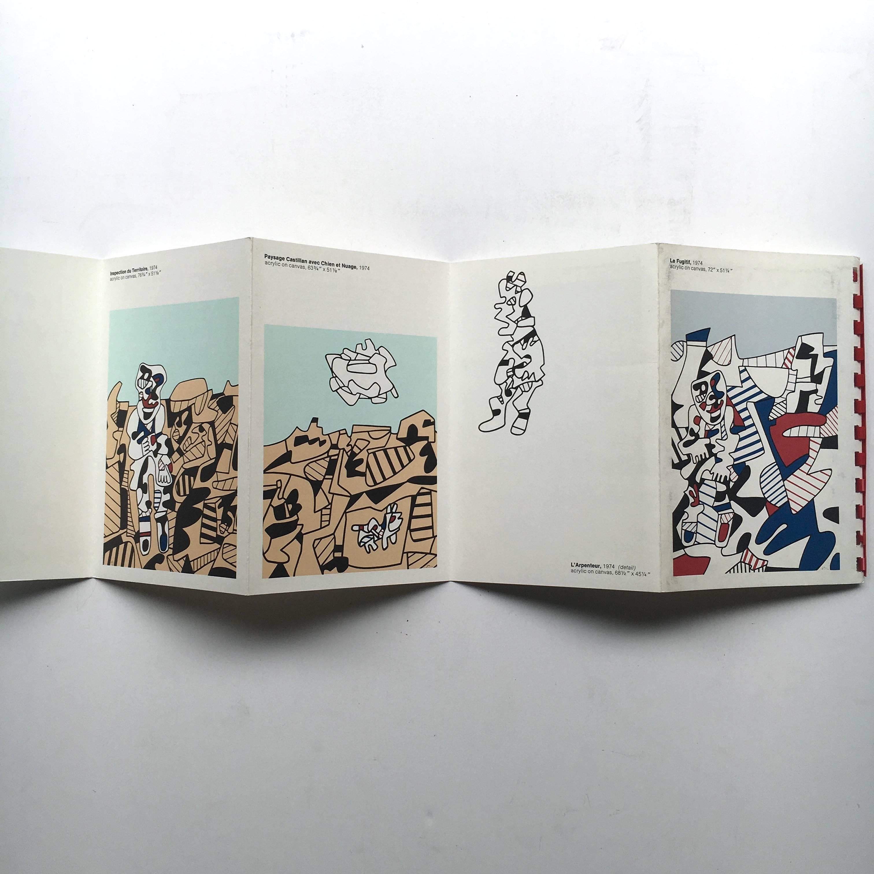 American Jean Dubuffet, Recent Paintings, Paysages Castillans, Sites Tricolors, 1975