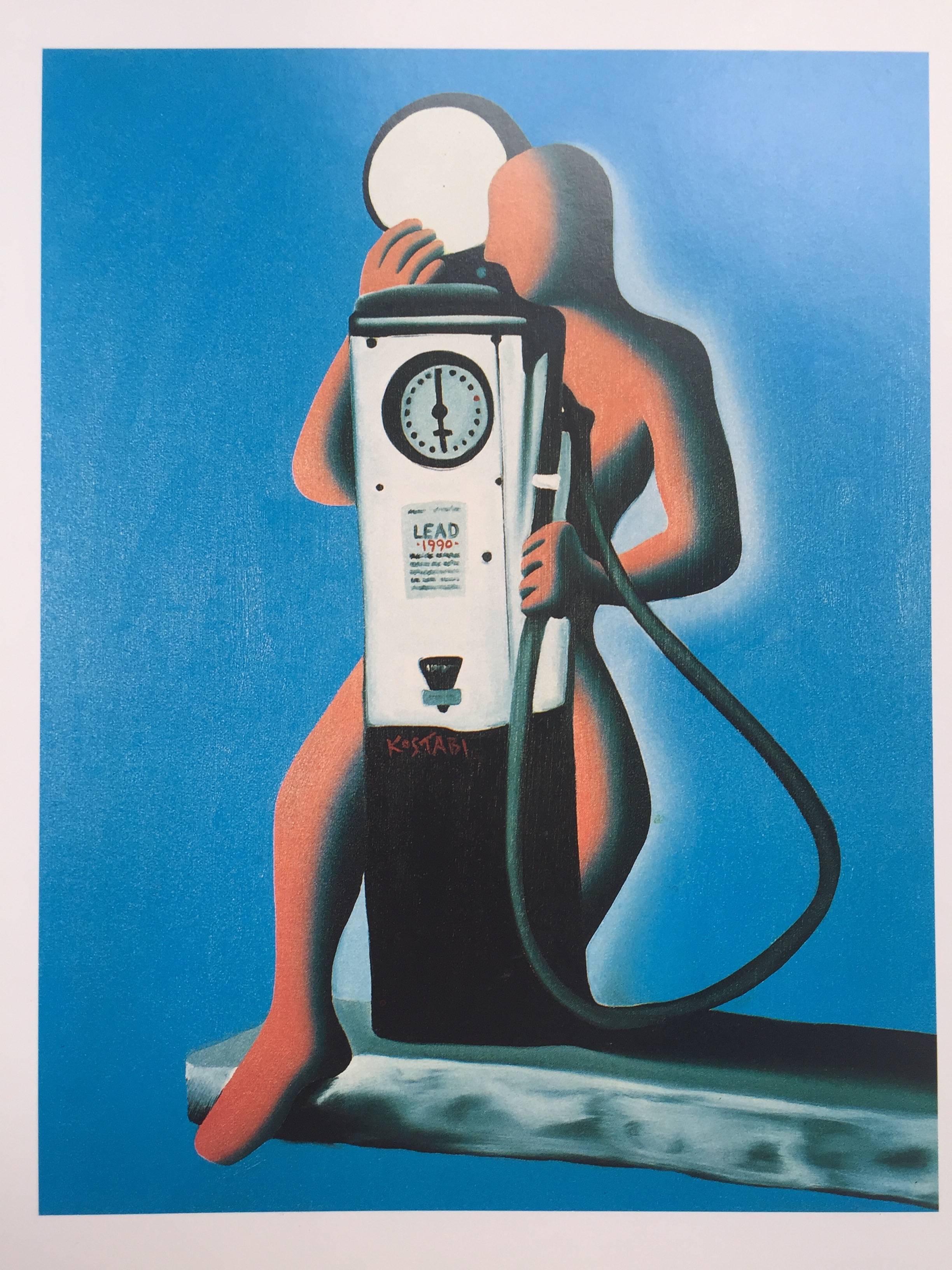 Mark Kostabi, Kostabi New Paintings 'Signed', 1991 In Excellent Condition For Sale In London, GB