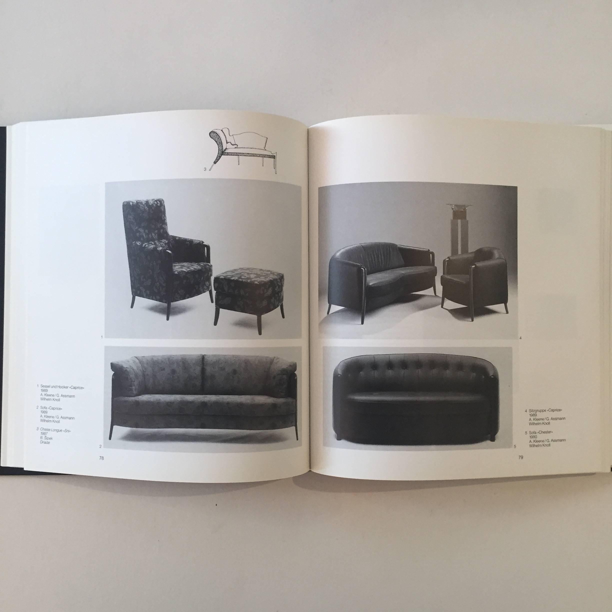 First edition, published by Karl Krämer Verlag Stuttgart/Zurich, 1990

Starting out as a leather business in Stuttgart, 1865, the Knoll Empire grew as Walter Knoll expanded the furniture manufacturing, making pieces of such high quality that they