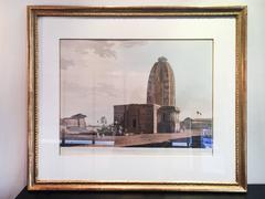 Thomas and William Daniell Aquatint Print, Hindoo Temple at Deo in Bahar, 1795