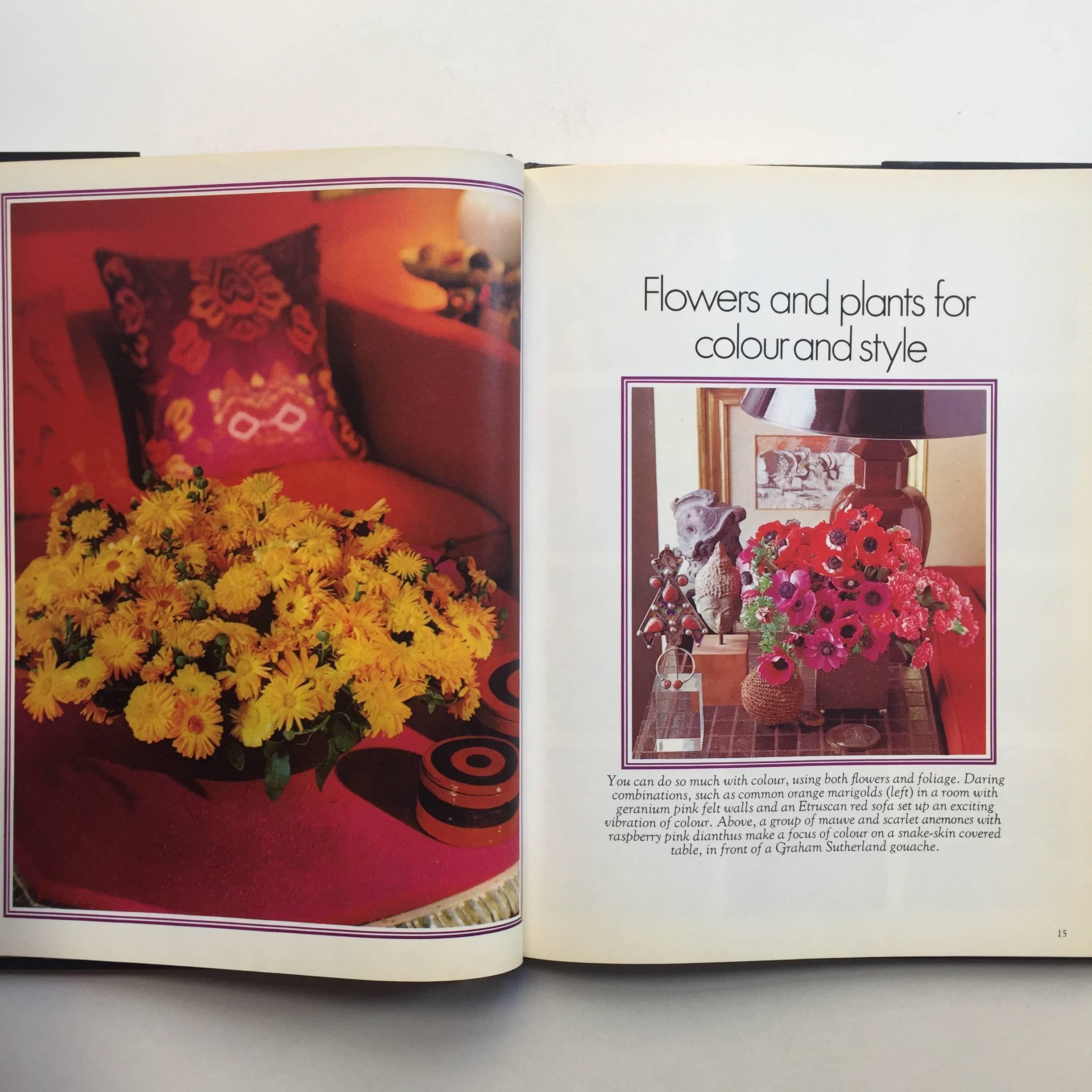 British David Hicks Book of Flower Arranging ’Signed’, 1976