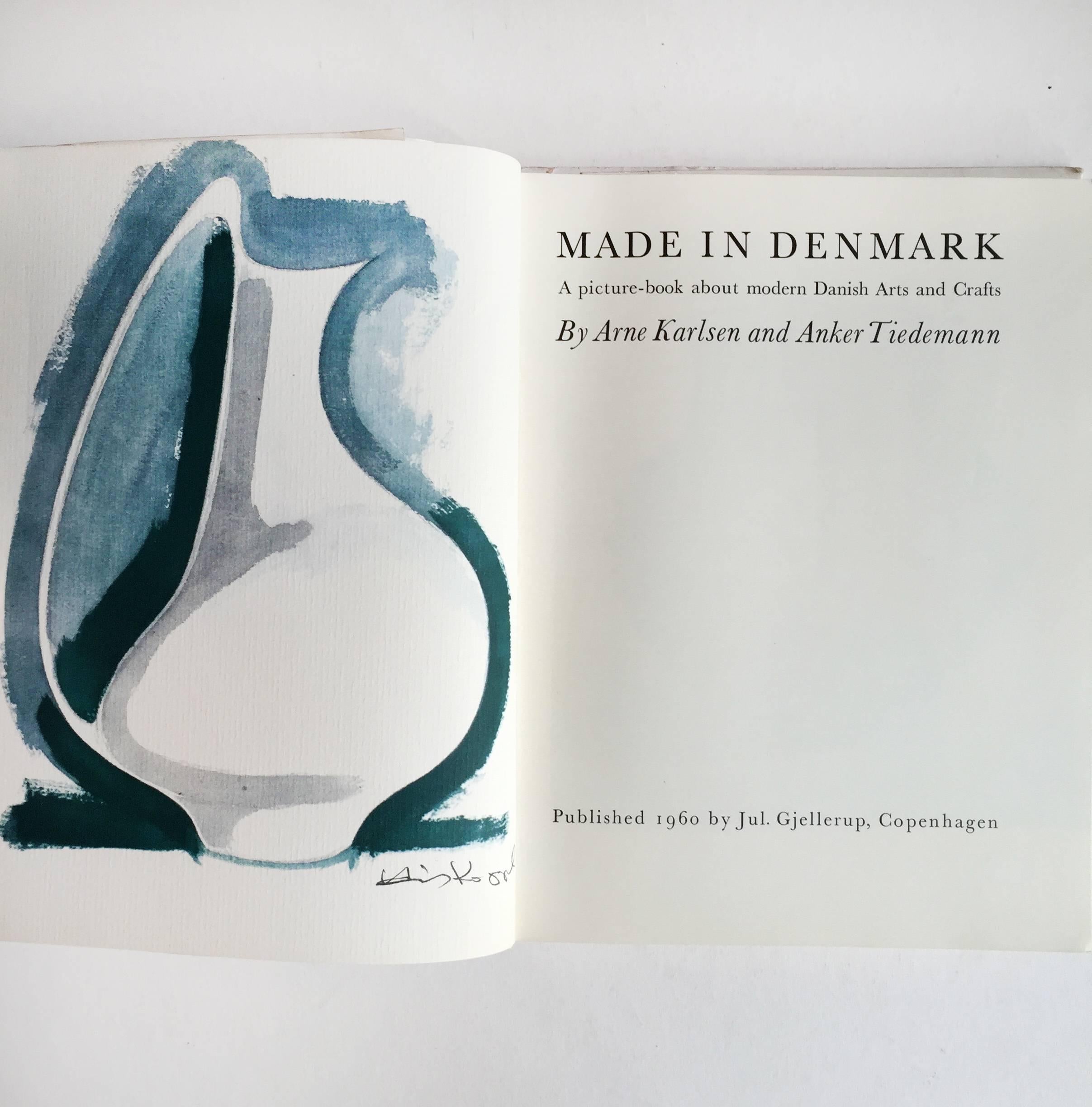 First edition, published by Jul. Gjellerup & Fritz Hansen, Copenhagen, 1960

‘Made In Denmark’; an elegantly illustrated introduction to the design and craft of Denmark. The beautiful thing about this book is the championing of the craftsmen and