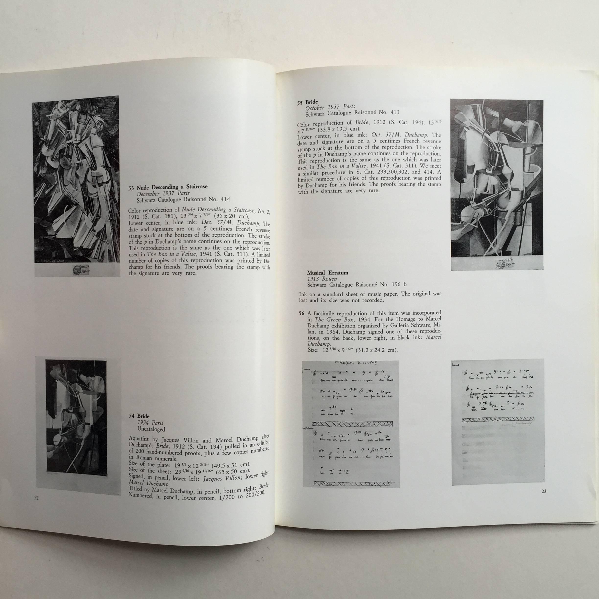 Italian  Marcel Duchamp, 66 Creative Years - First Edition 1972