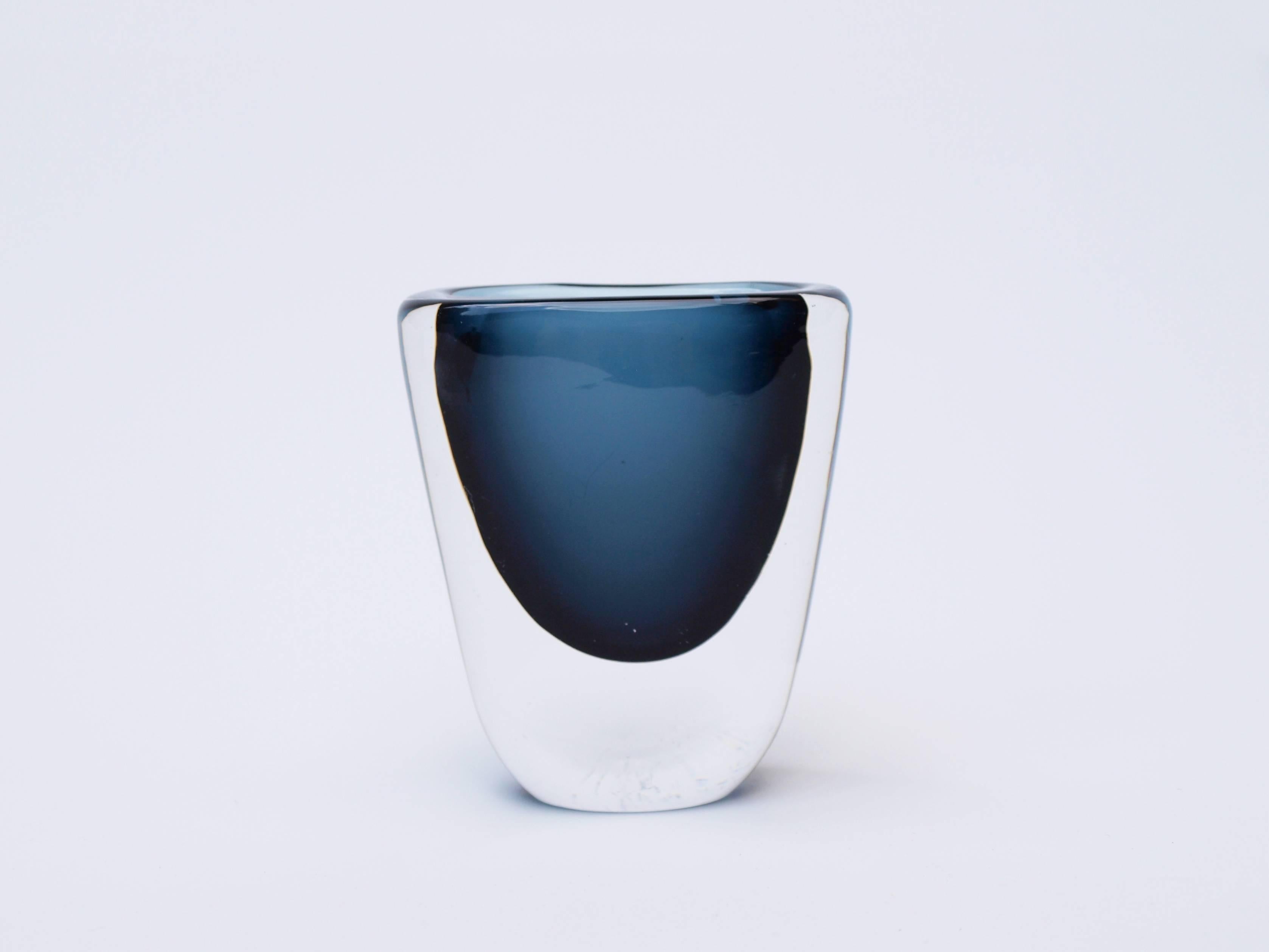 orrefors blue vase