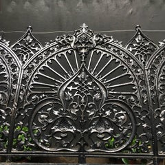 Original Coalbrookdale Gartenbank aus Gusseisen:: 1853