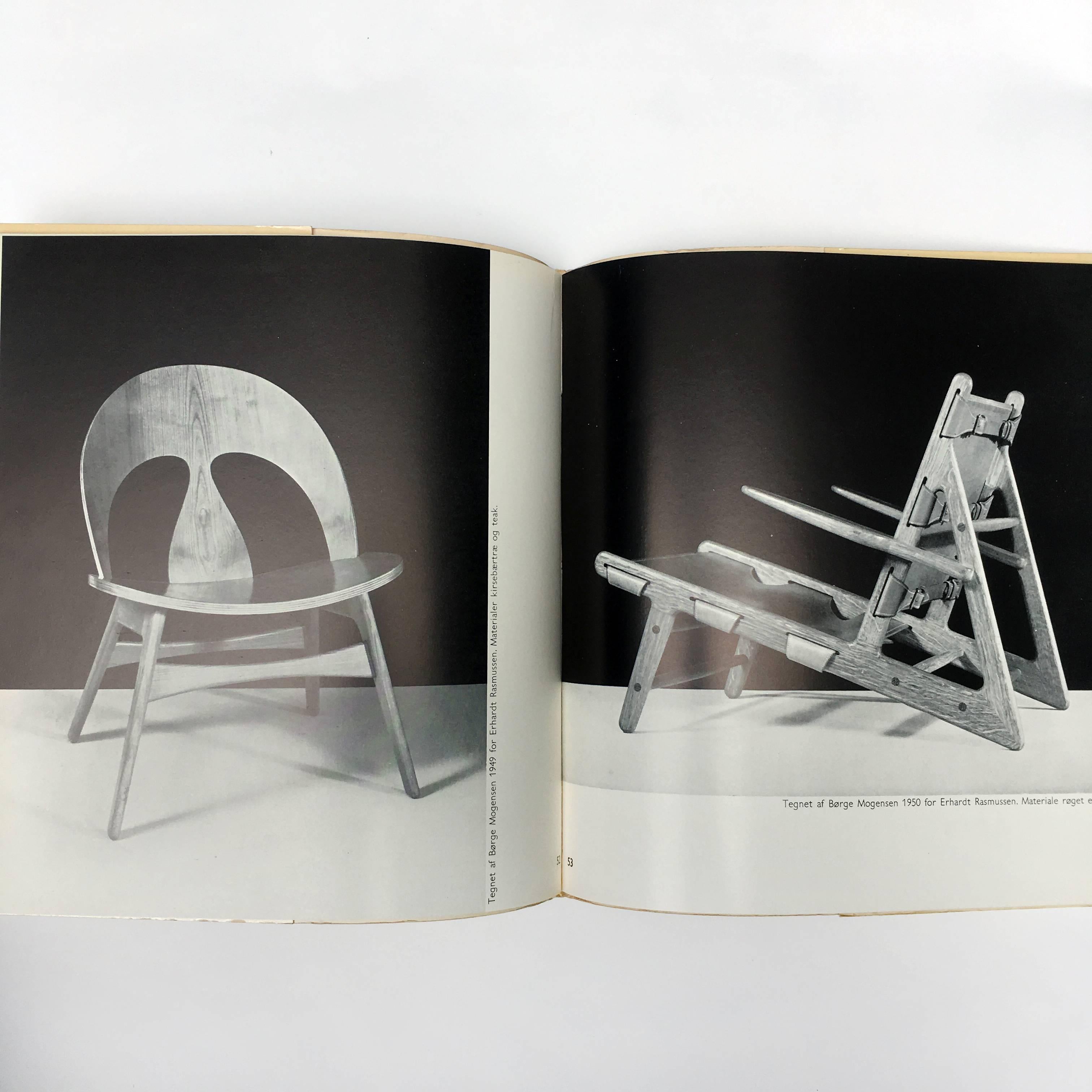 First edition, published by Høst & Søns Forlag København, 1954

An important document of Danish chair design during the early 1950s, showing many of the aesthetic and technological developments coming out of Denmark during the period. The use of
