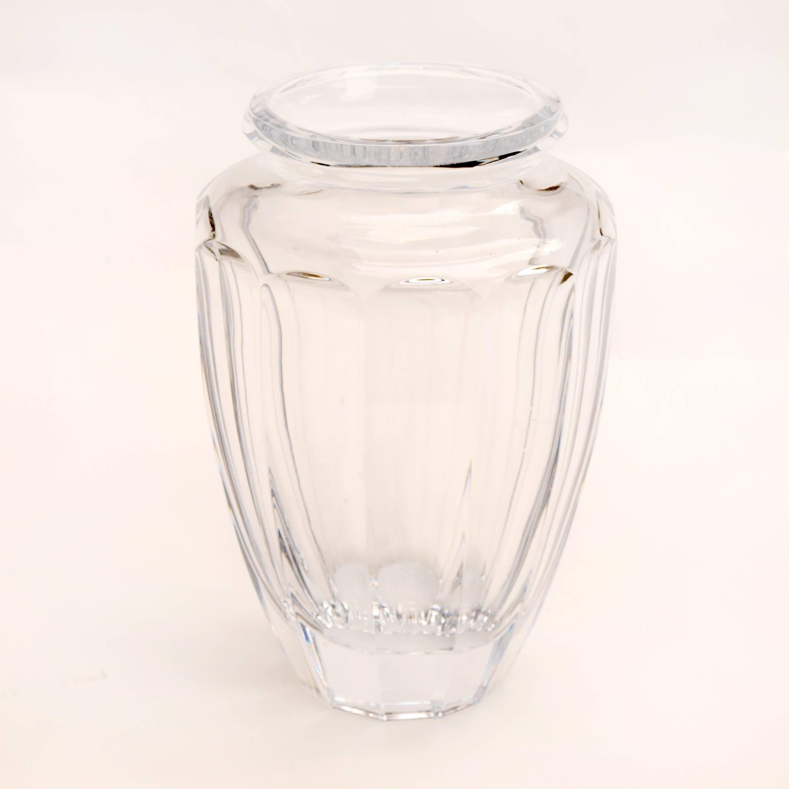 French Daum Crystal Vase