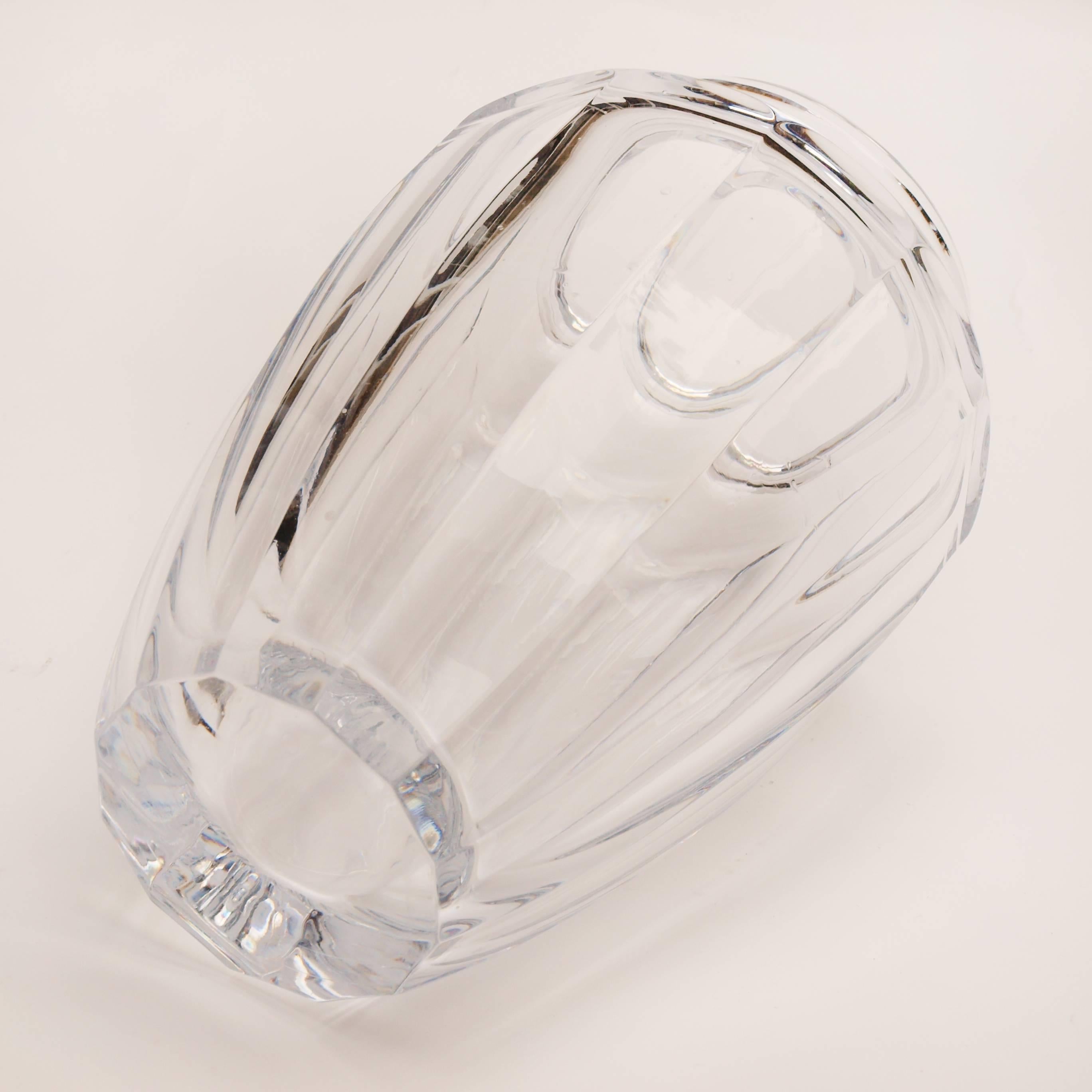 20th Century Daum Crystal Vase