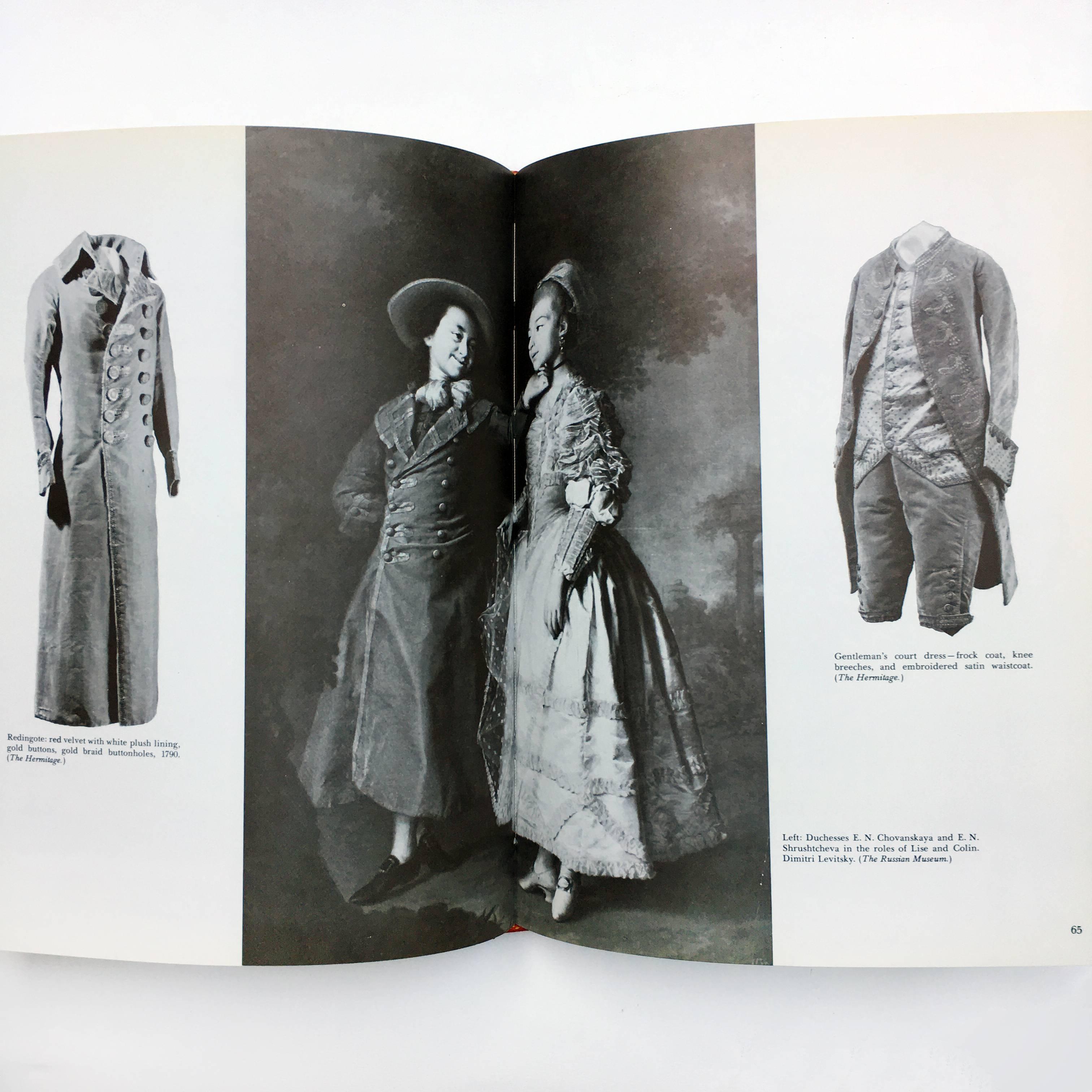 First edition. Published by the Viking Press, 1976.

An illustrated history of the designs and costumes of Imperial-era Russia, with pieces from both the Royal and aristocratic world placed along side designs with their roots in Russian folk