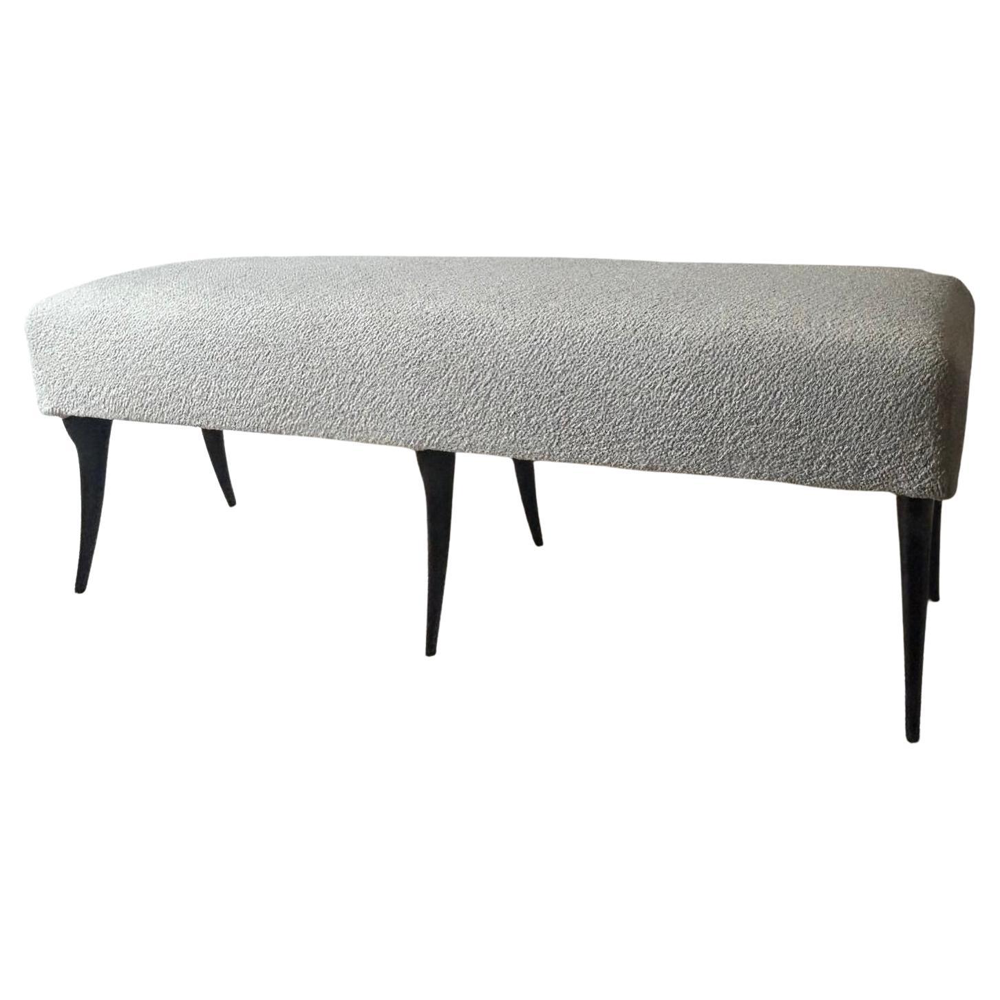 Ico Parisi Sculptural Ebonized Bench circa 1950