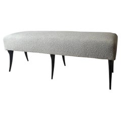 Ico Parisi Sculptural Ebonized Bench circa 1950