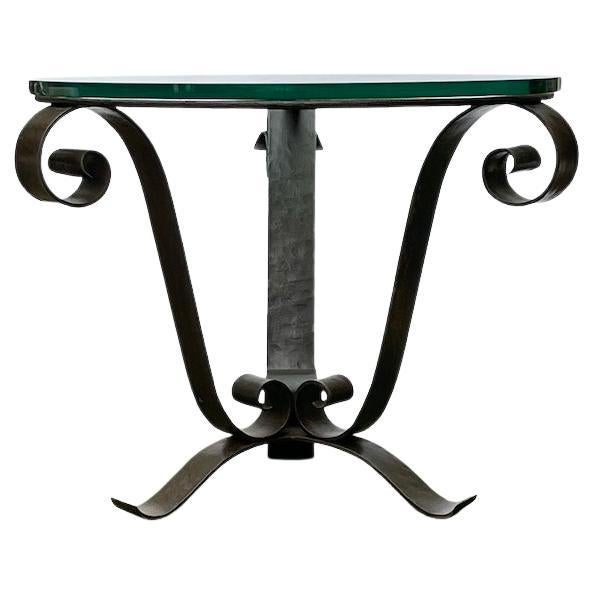 Französisch Art Deco 1940er Jahre Schmiedeeisen Tisch