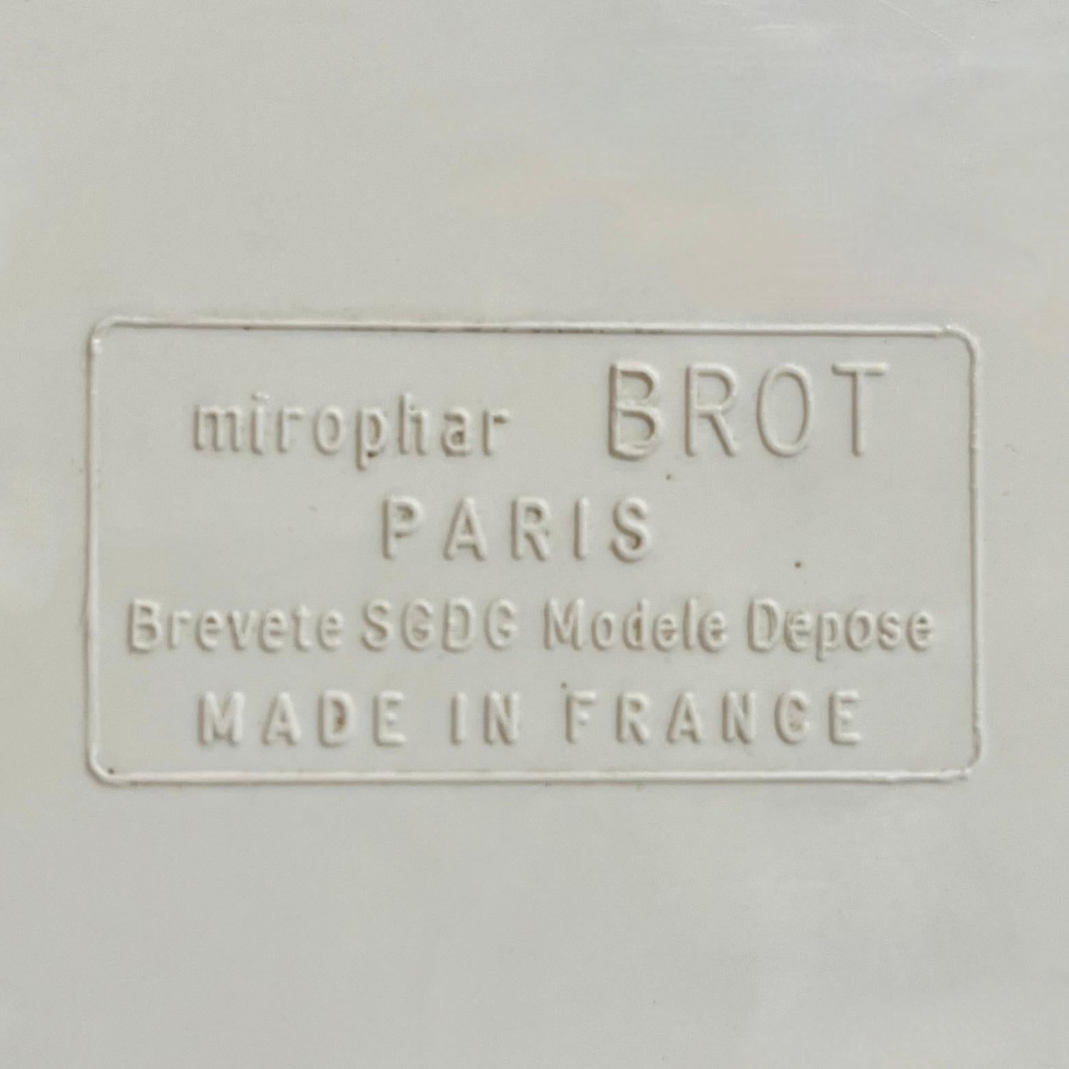 Brot Mirophar Triptych Illuminated Magnifying Vanity Mirror by Brot circa 1940 For Sale 3