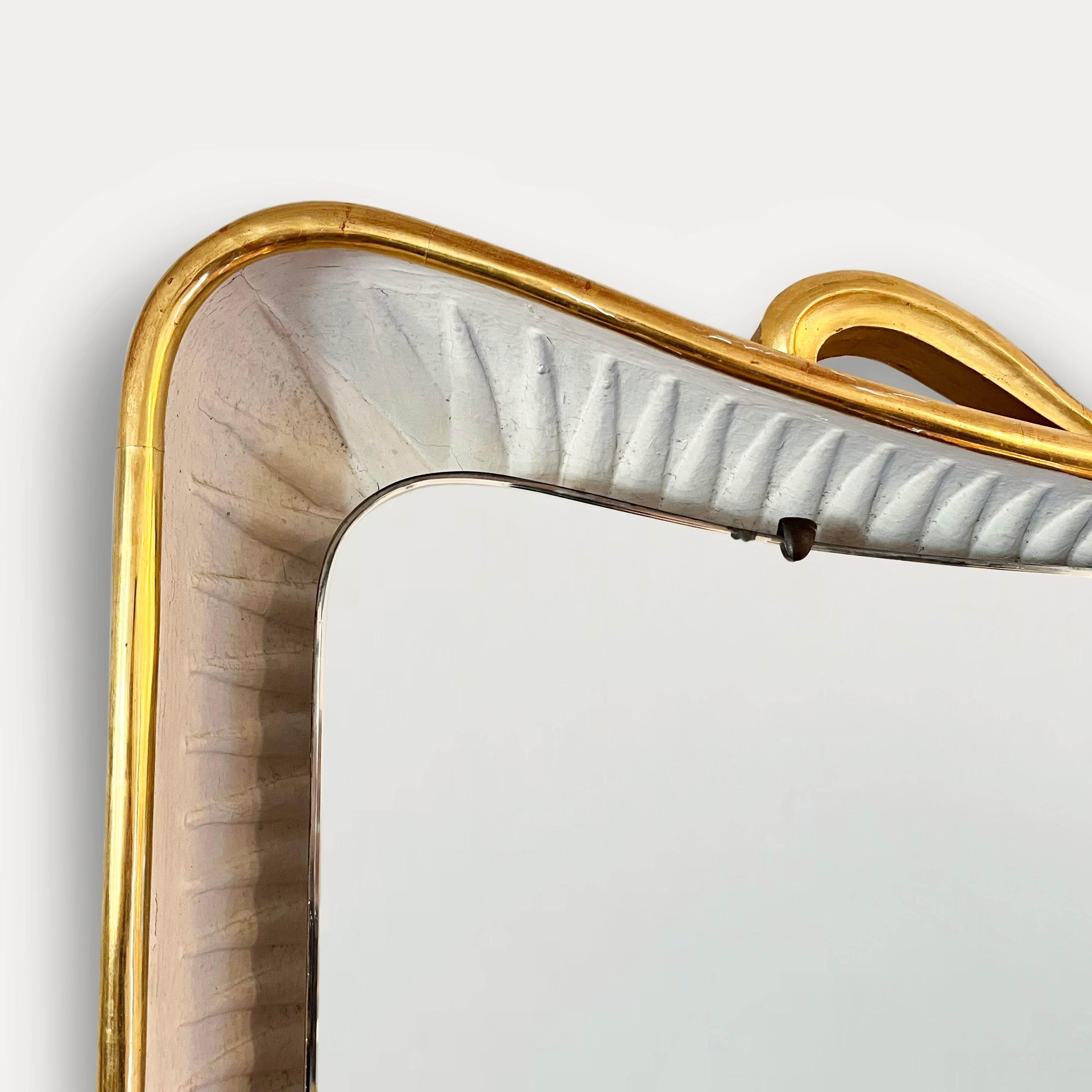Osvaldo Borsani (1911-1985) Floating Console and Mirror creating in 1946 In Good Condition For Sale In CA, CA