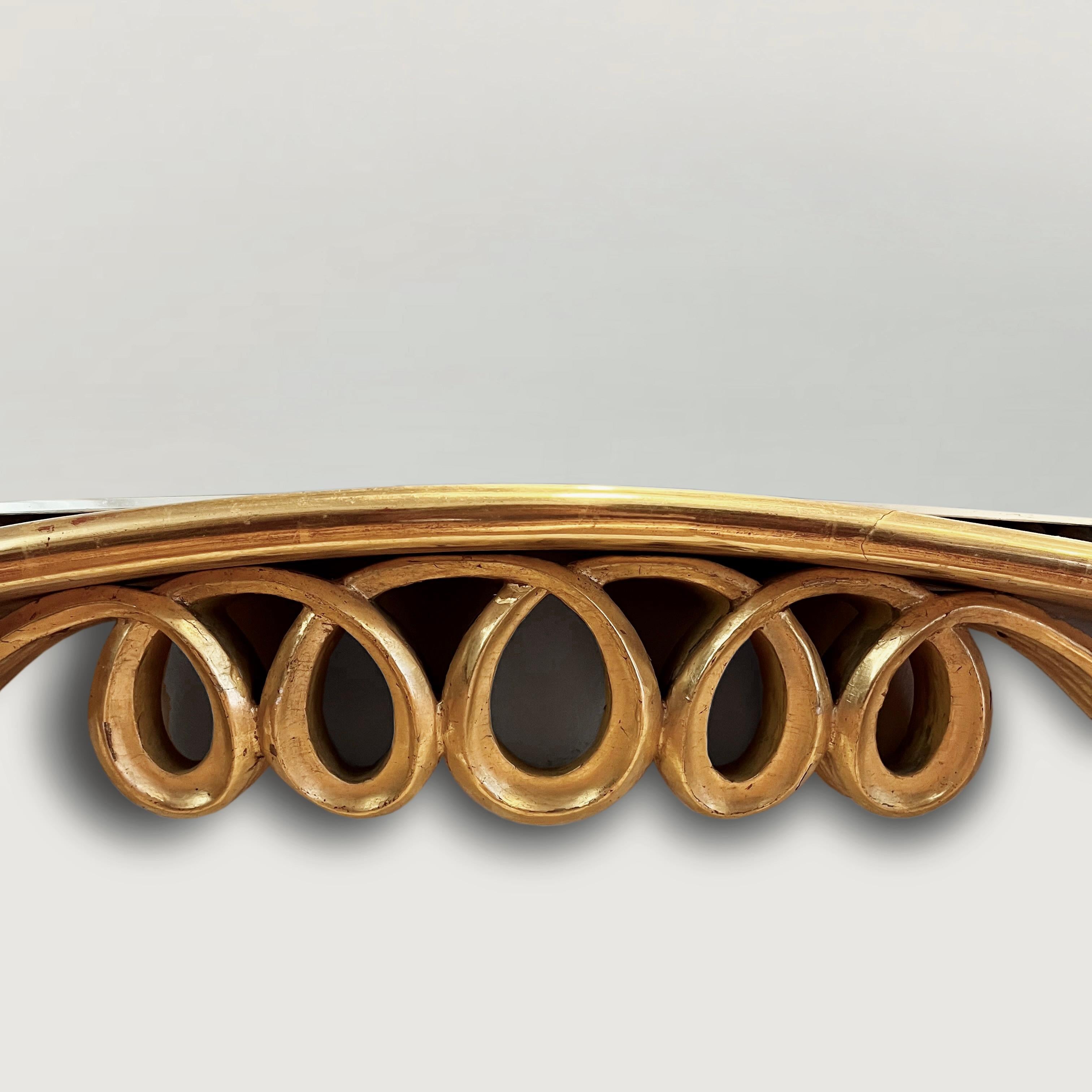 Osvaldo Borsani (1911-1985) Floating Console and Mirror creating in 1946 For Sale 1