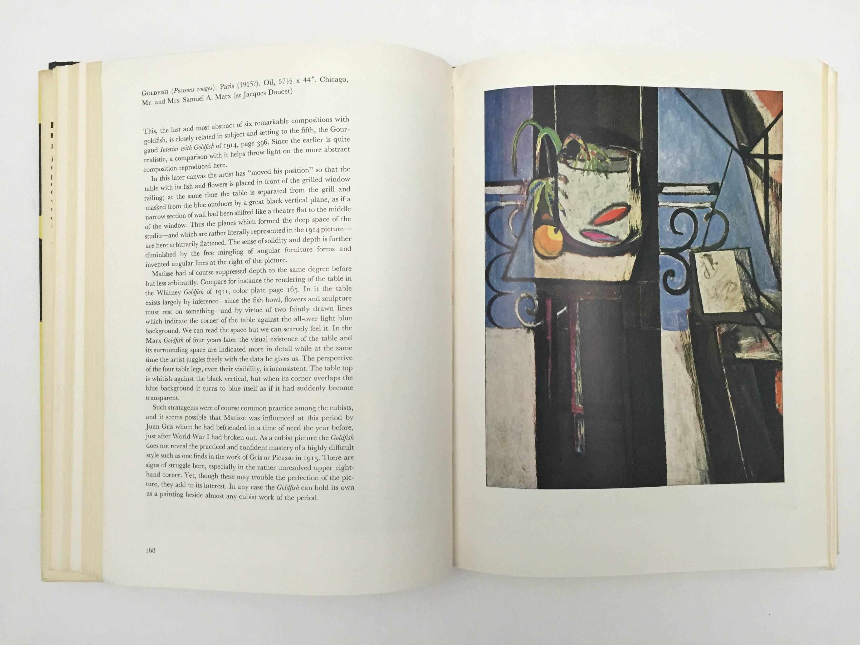 First edition, published by Museum of Modern Art, 1951.

This book is a key text on the life, work and public reception of Henri Matisse. Both an academic study of his work and a biographical piece of writing that contextualises his development as