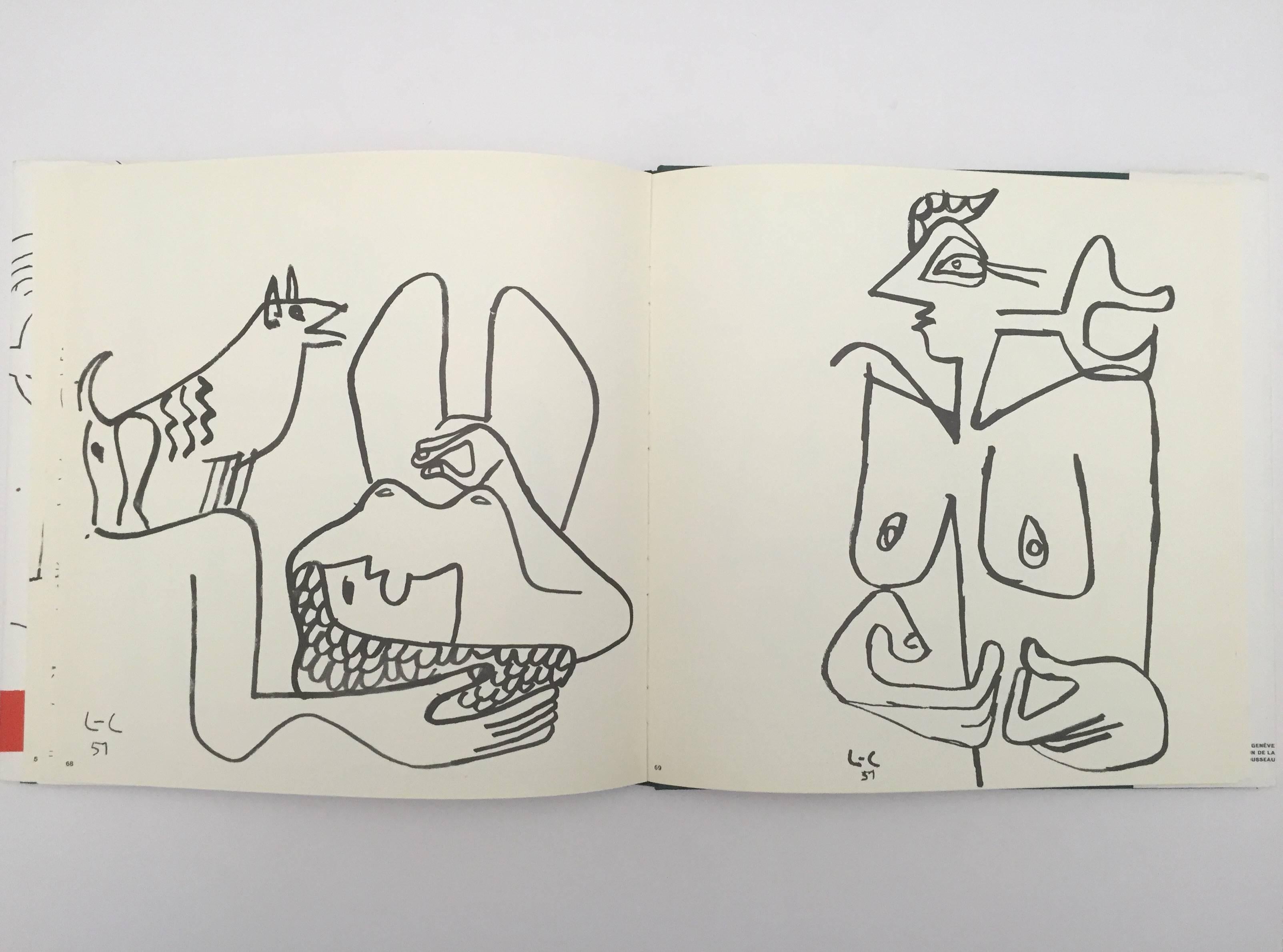 Paper Le Corbusier-Suite De Dessins - 1968