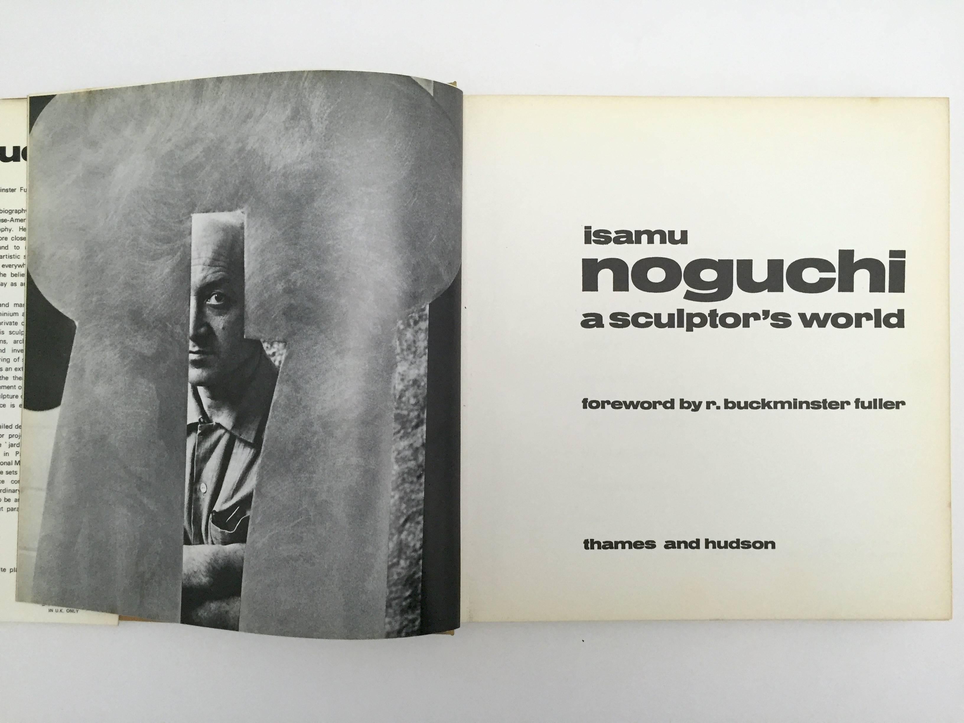 First edition.

Thames and Hudson, 1967.

The visual autobiography of American sculptor and set designer Isamo Noguchi, this very wonderful, large book is an analysis by the artist of his life and work. Illustrated in black and white and color,