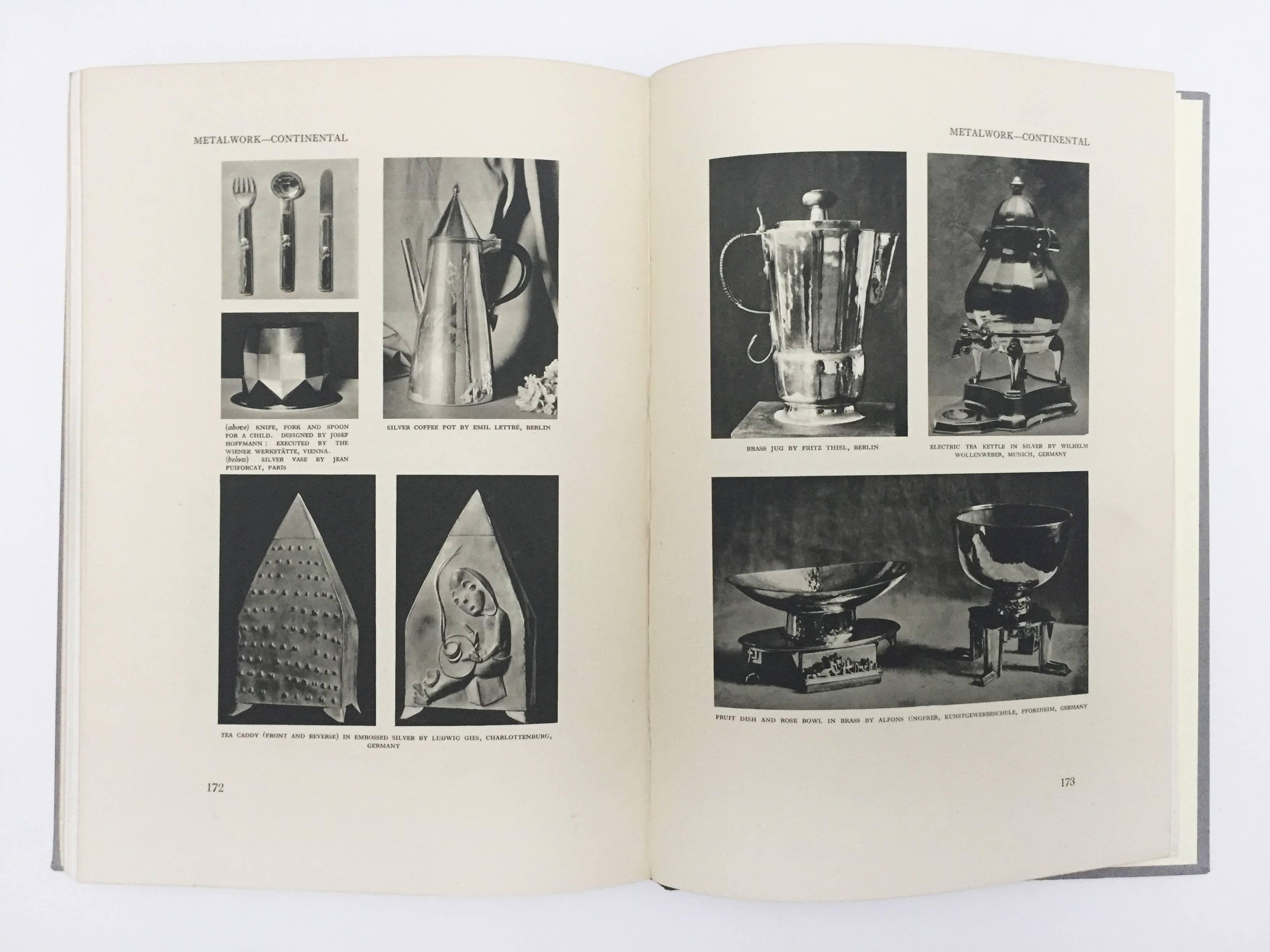 First edition published in 1928 by Studio Books.

A brilliant survey of decorative art from the year 1928, featuring several different sections ranging from architecture to furniture. This book highlights the mutually important aspects of design;