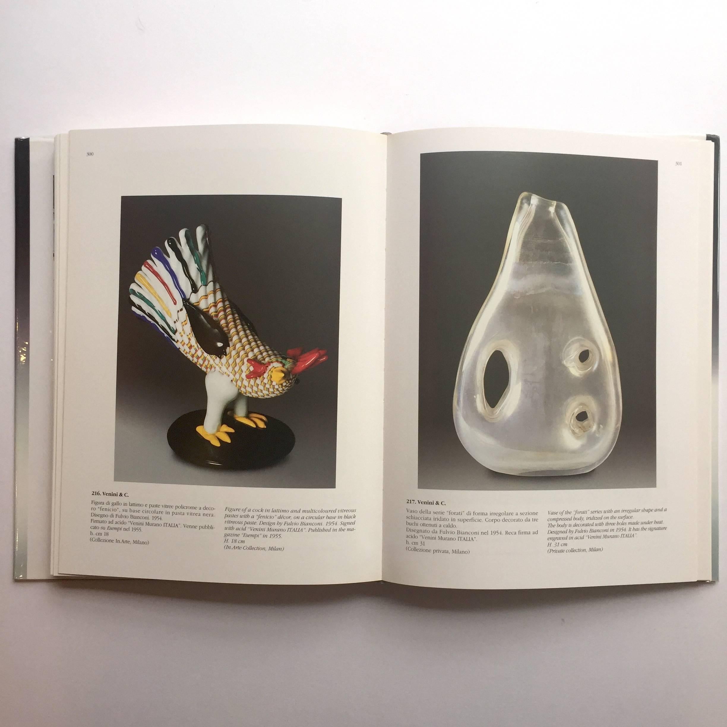 First edition, published by Bocca Editori, Milano, 1996.

This book documents the many beautiful and unique creations to come out of the glass making factories of the Venetian island of Murano. Glassworks have been created on the island for over a