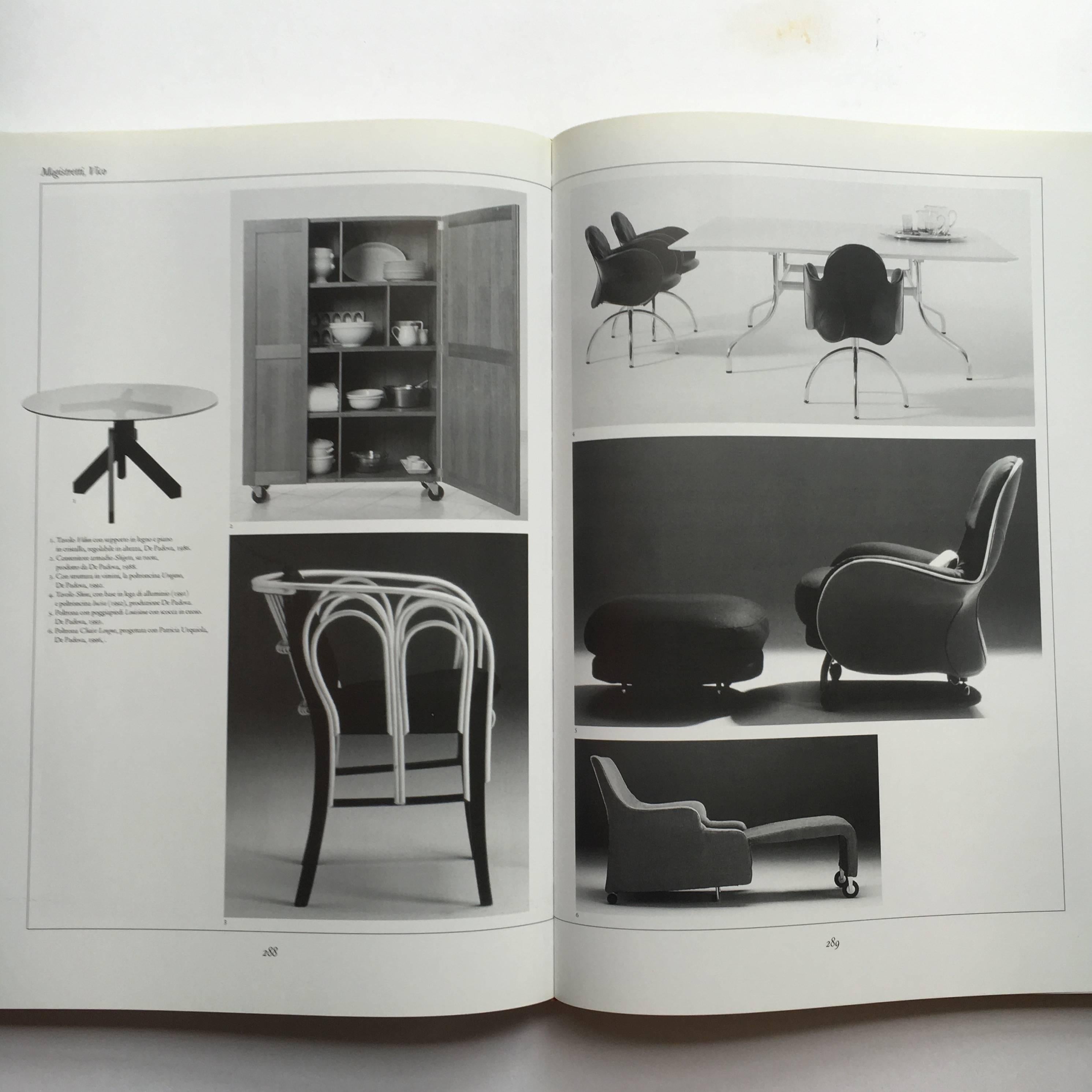 First edition, published by Umberto Allemandi & Co, 1999.

A beautiful hardback book, this is essentially a catalogue of the top Italian designers and design companies established in the second half of the twentieth century. Featuring a