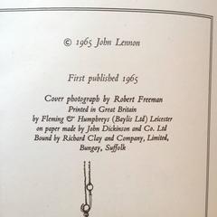 John Lennon “A Spaniard In The Works” Book  1st Edition, 1965