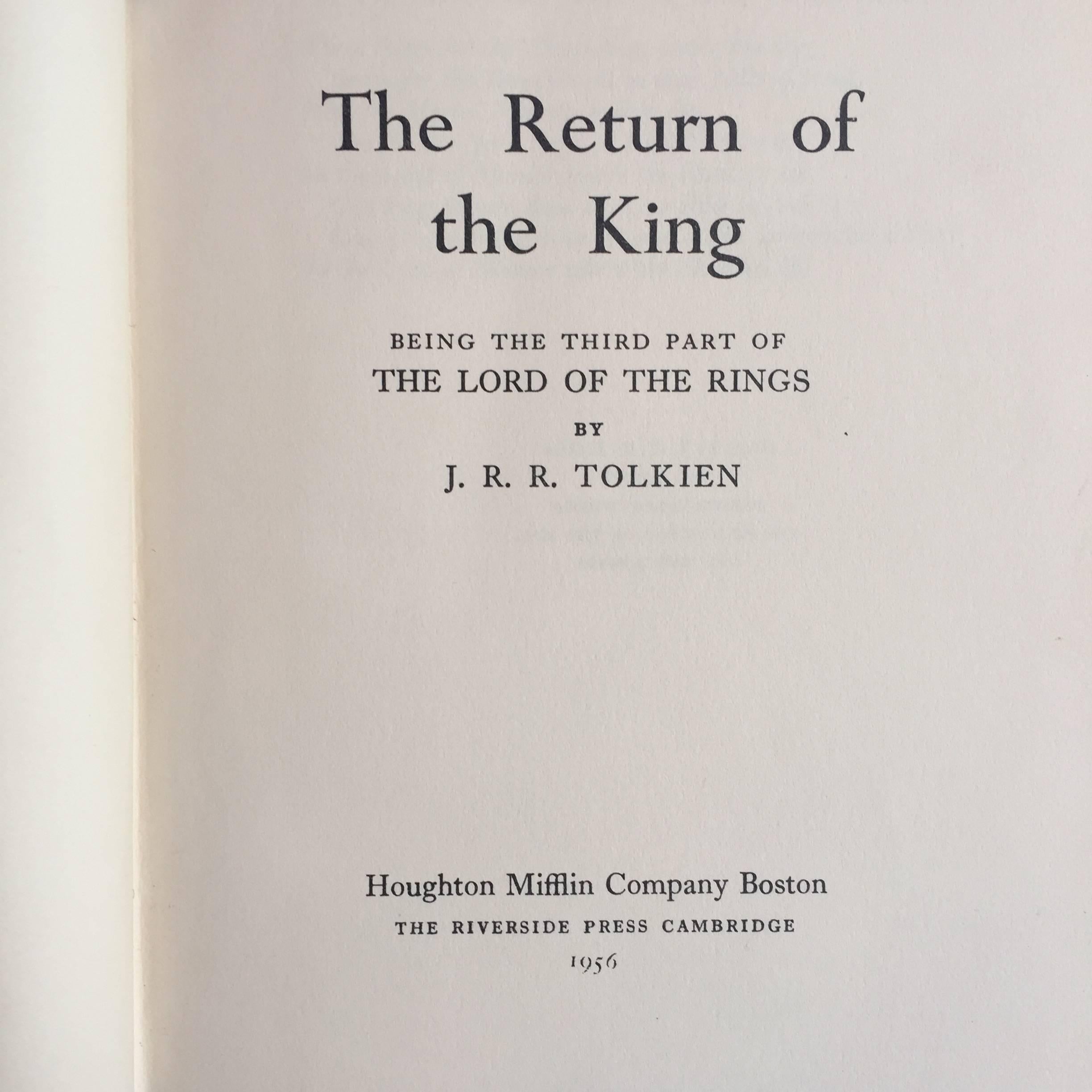 lord of the rings first edition