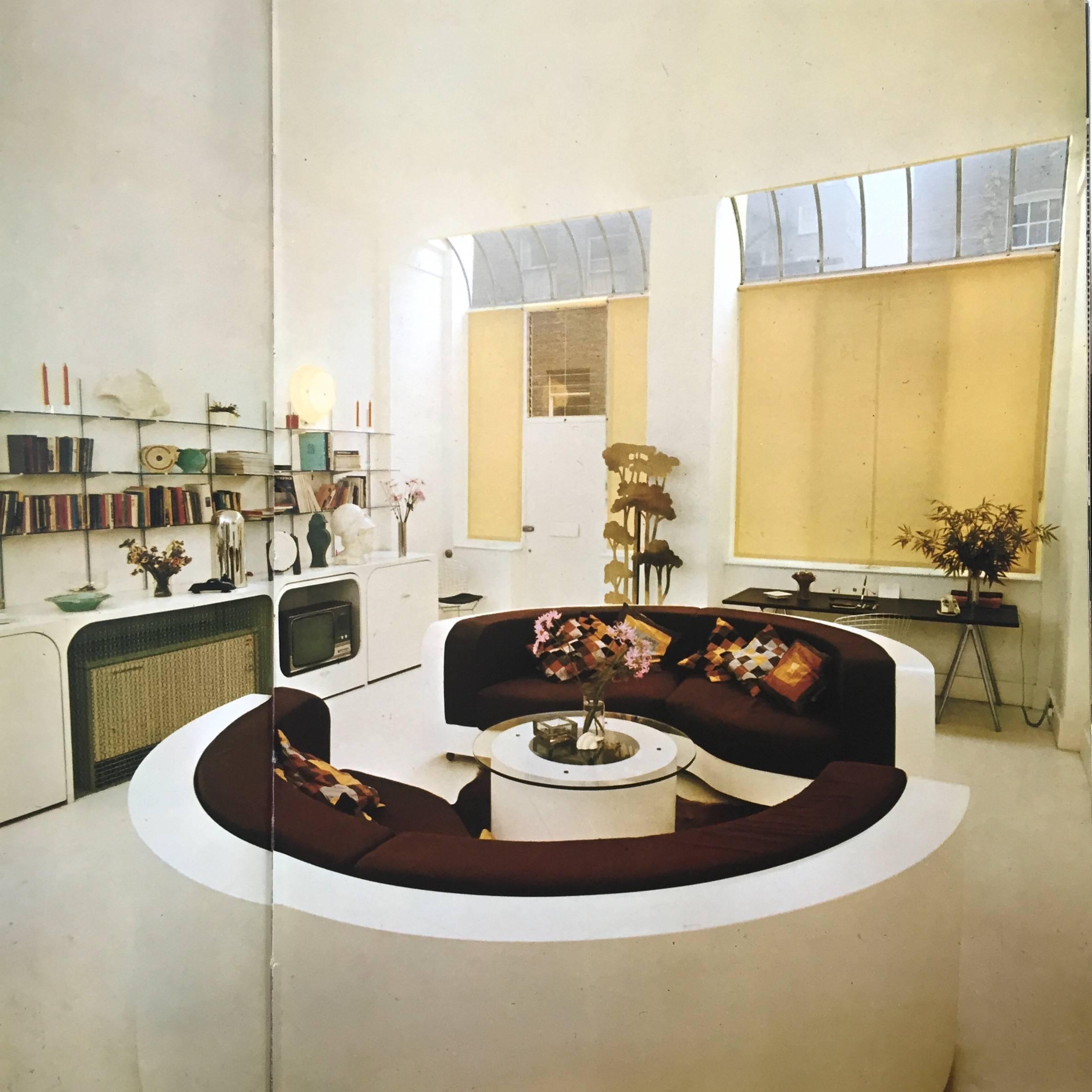 First UK edition, published by Collins in association with the Condé Nast Publications Ltd, 1971.

A colourful and exciting collection of the best modern interiors of the era, from the elegant furniture and fittings of the Modernist house, to the