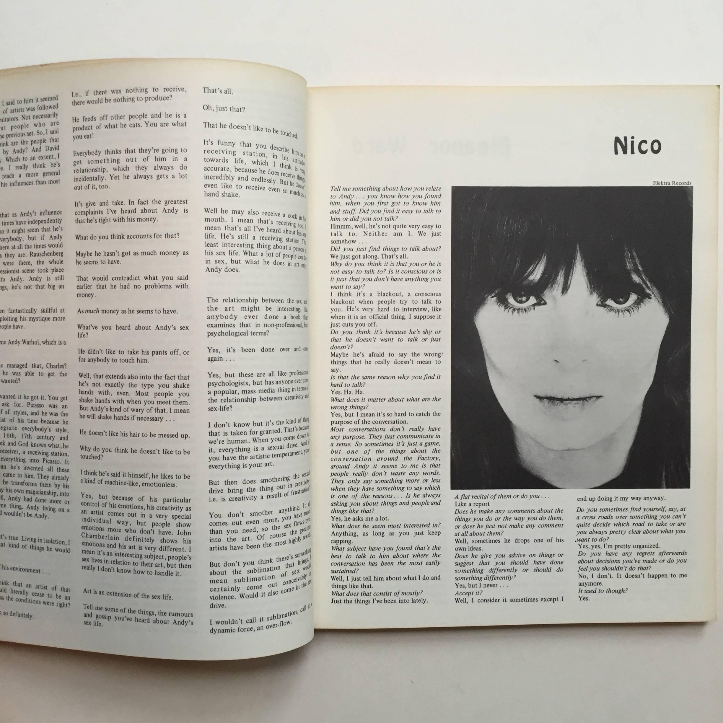 Papier John Wilcock The Autobiography & Sex Life d'Andy Warhol