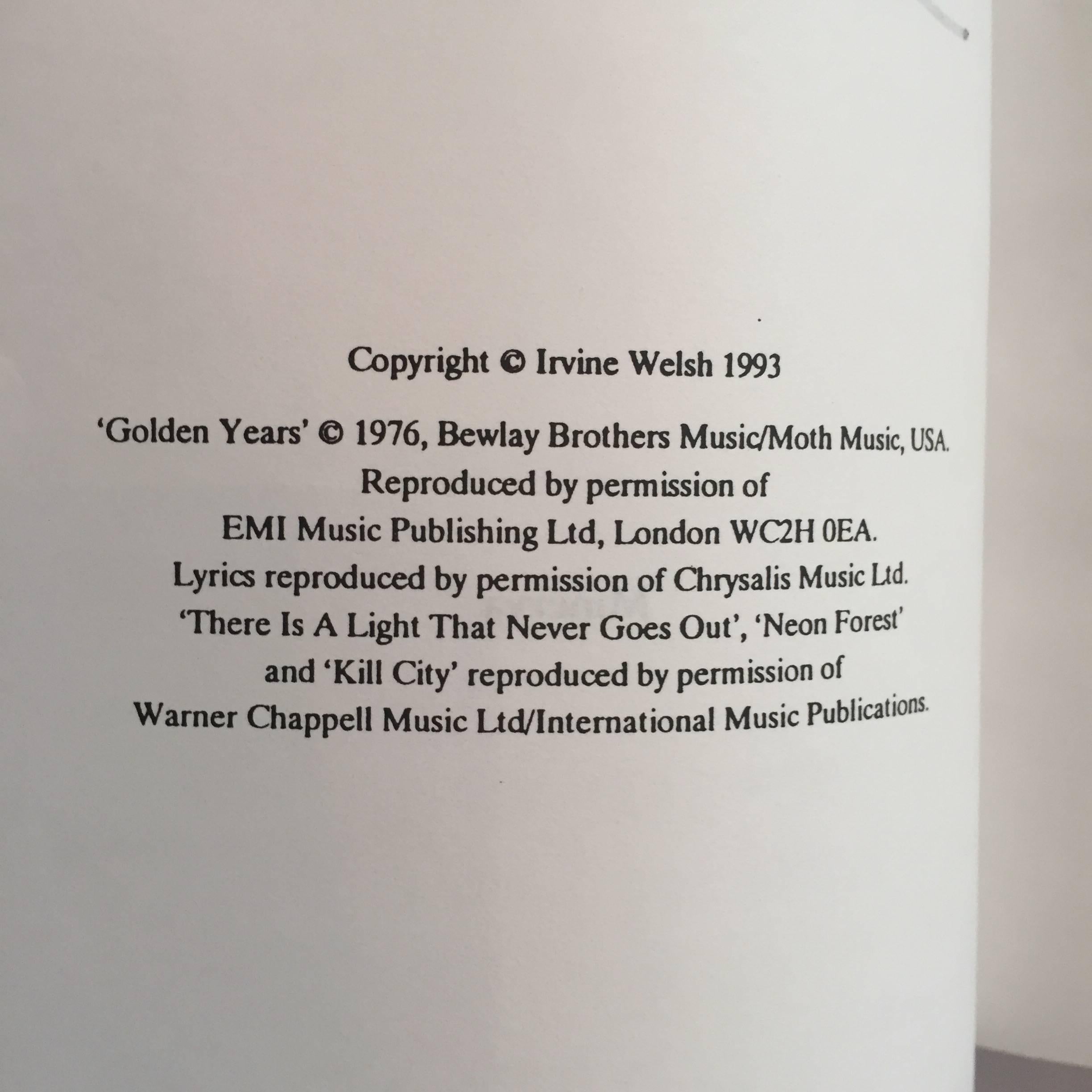irvine welsh signature