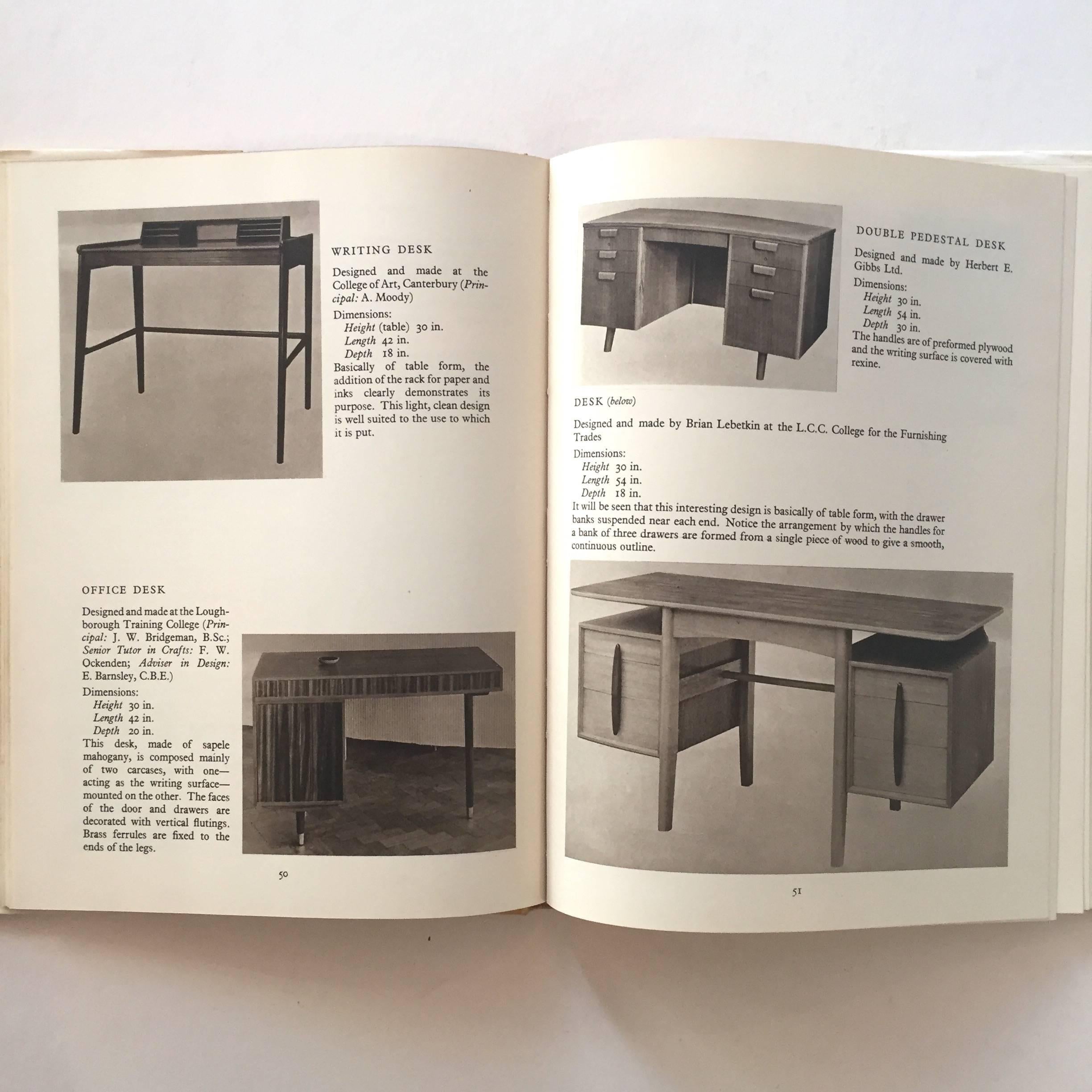 British S. H Glenister, Contemporary Design in Woodwork, 1955 For Sale