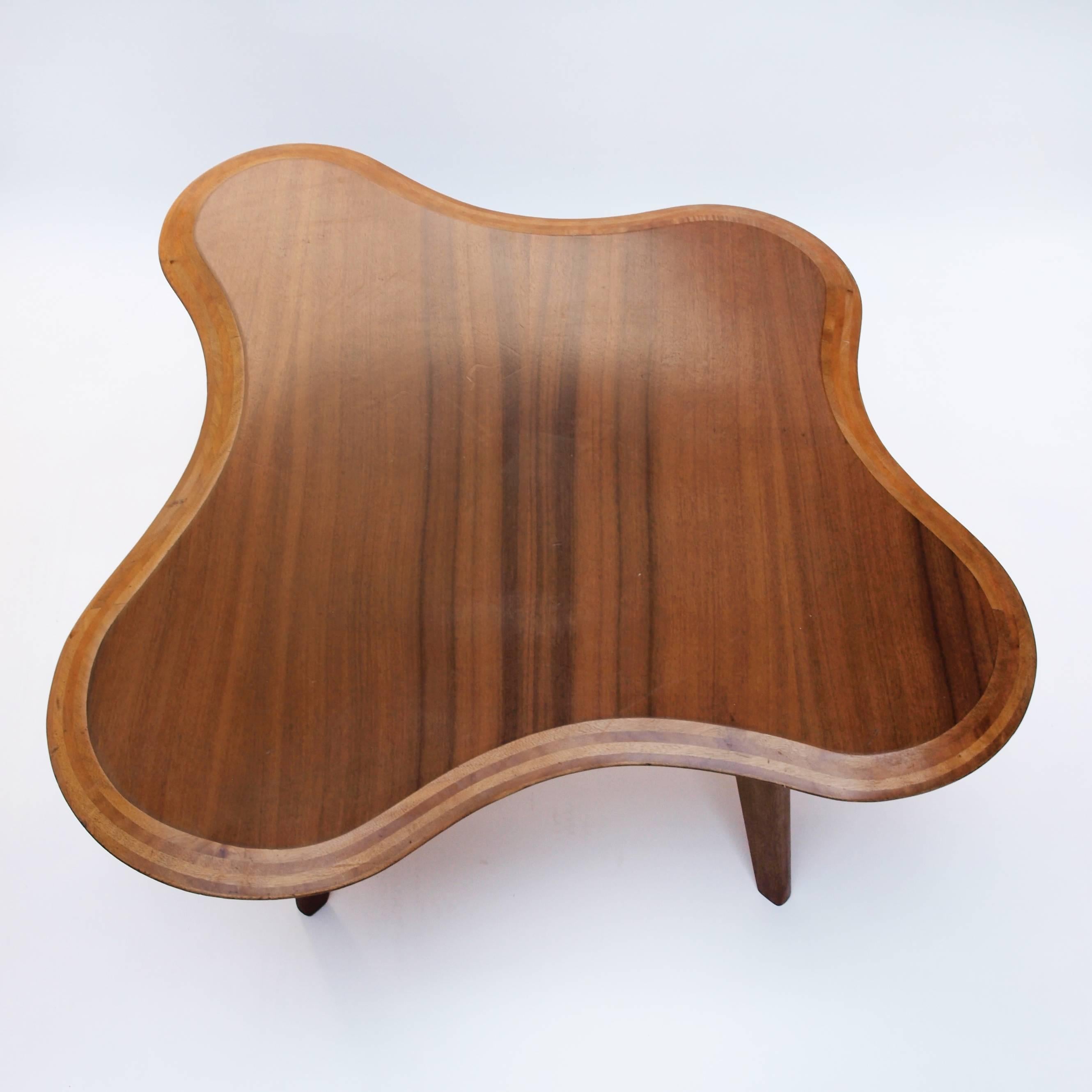 Walnut Cloud Table by Neil Morris In Excellent Condition In London, GB