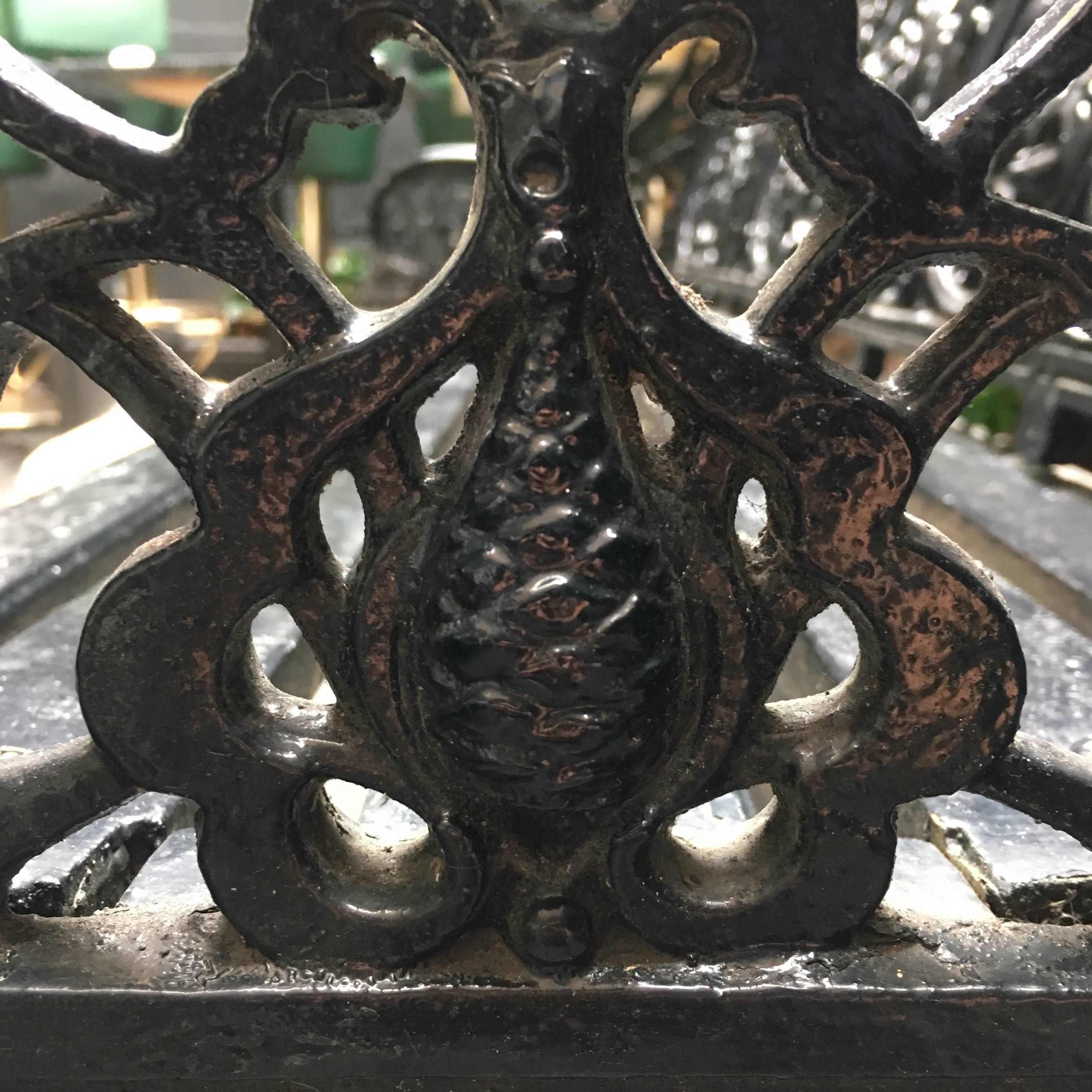 coalbrookdale cast iron bench