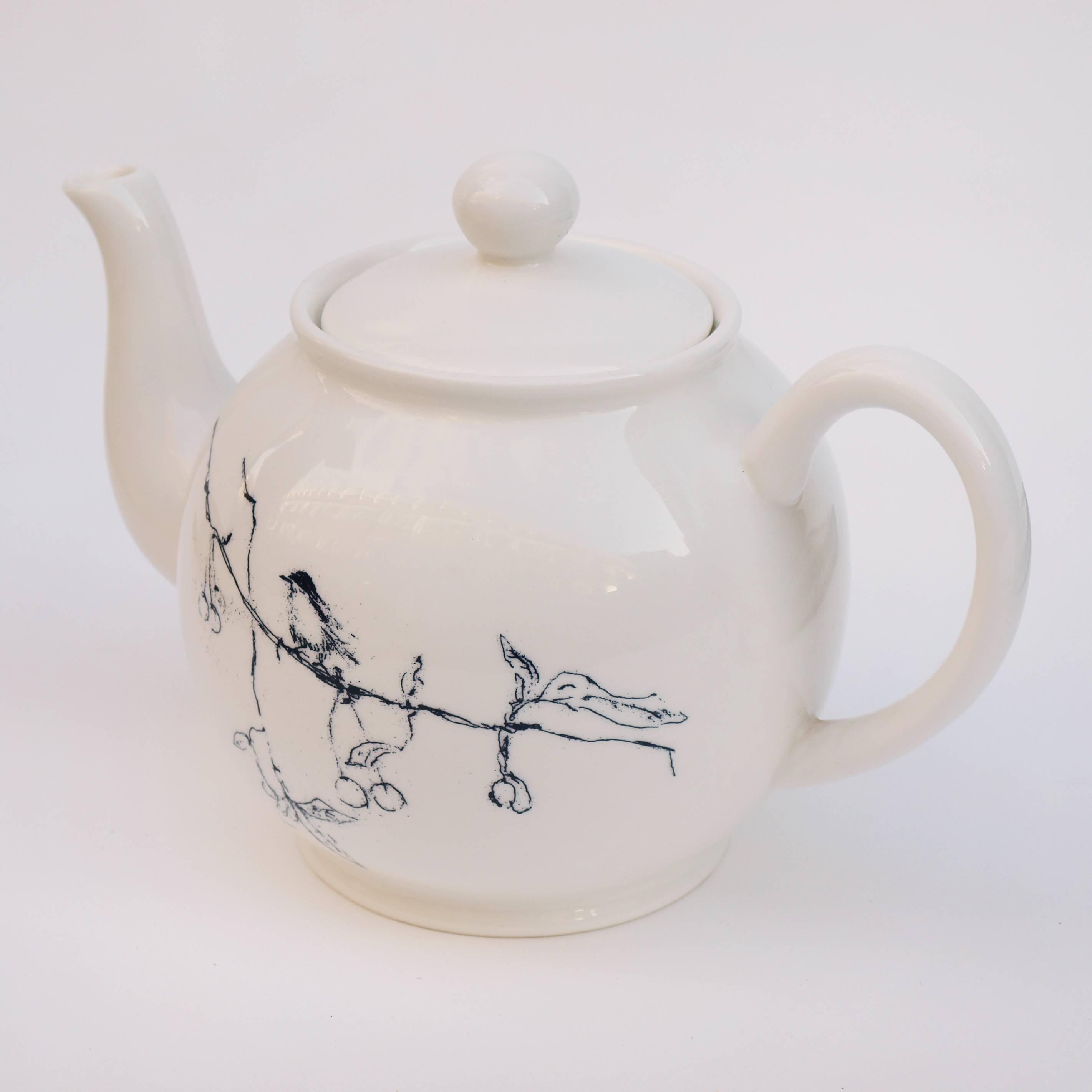 A Tracey Emin limited edition China teapot entitled 'Foundlings and Fledglings - Our Angels of this Earth' produced for Counter Editions and originally released to coincide with the Venice Biennale. Produced in an edition of 1000, this is number