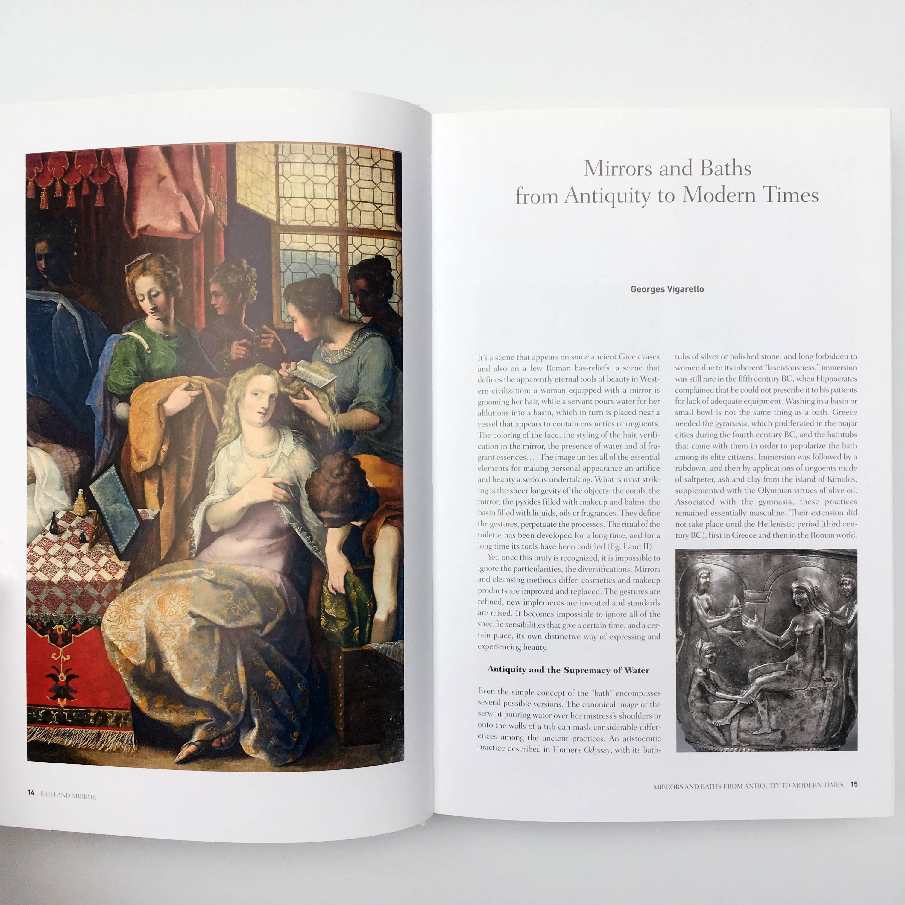 First edition, published by Gallimard, 2009

Published to accompany an exhibition of the same title, ‘Bath & Mirror: Beauty Care and Cosmetics from Antiquity to the Renaissance’, this book takes a very comprehensive look at the fascinating history