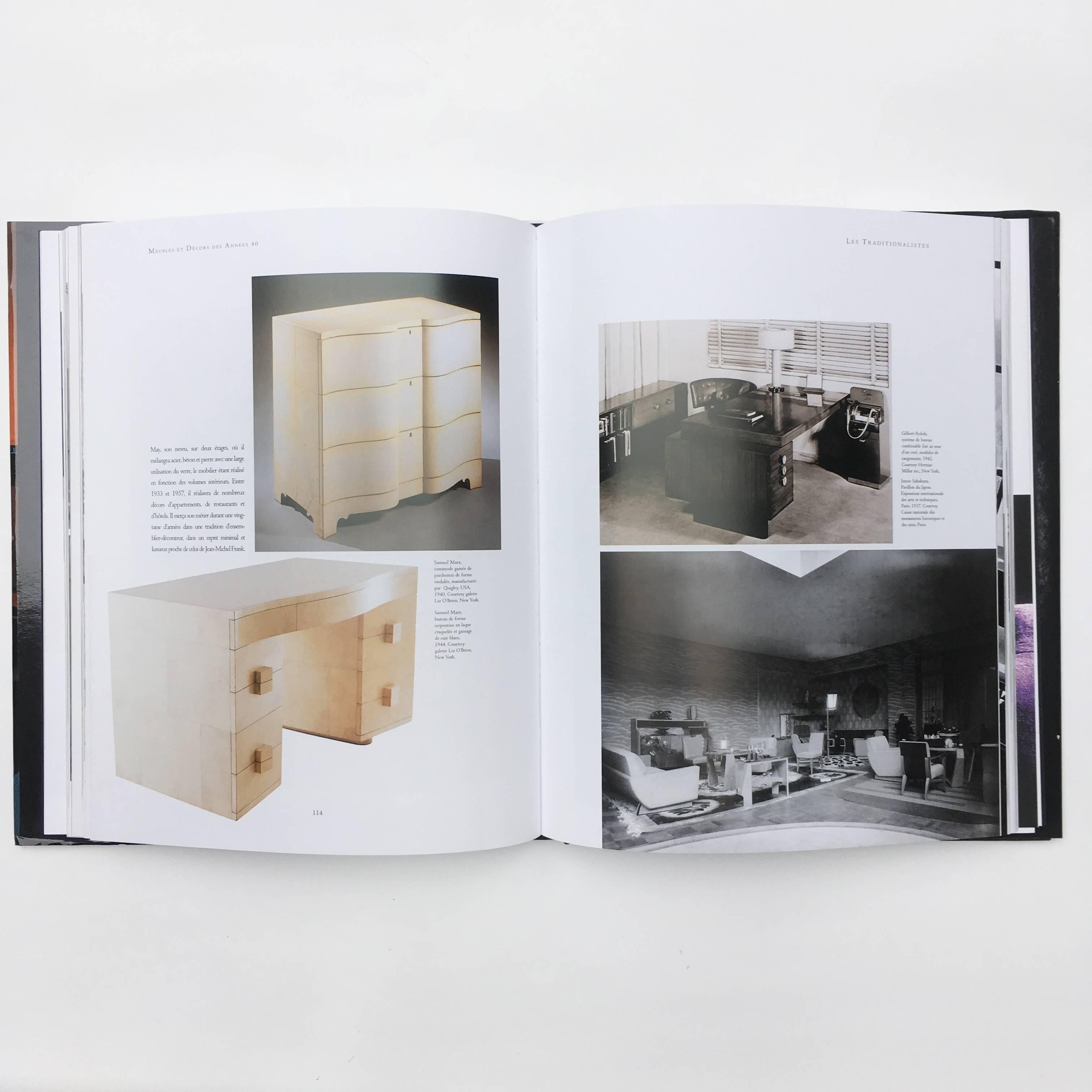 First edition, published by Editions du Regard, 2002

Text in French

A beautiful study of the furniture and interiors of the 1940s looking at the works of the great designers and cabinet makers from across Europe and America. The book gives the