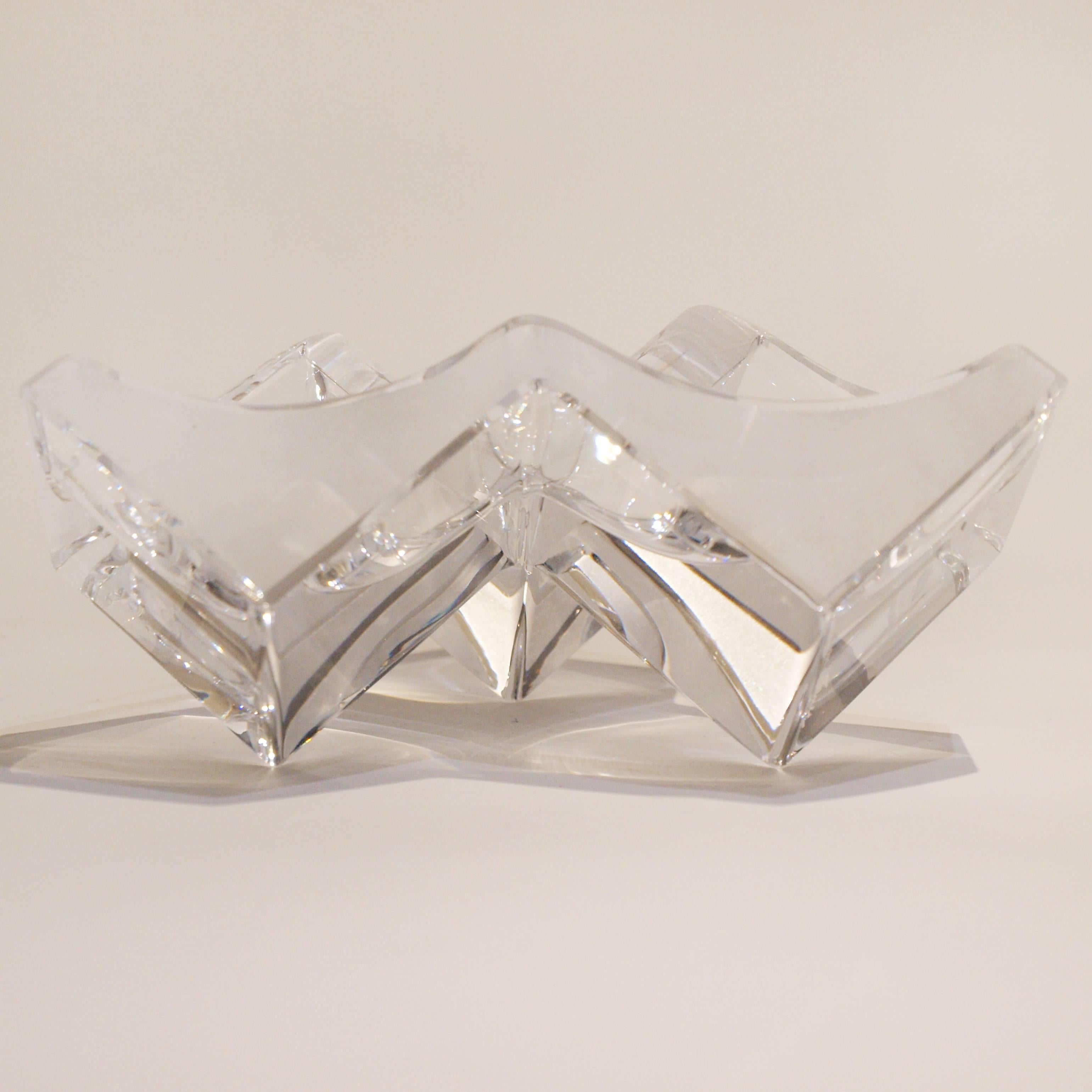 Mid-Century Modern Daum Crystal Centrepiece