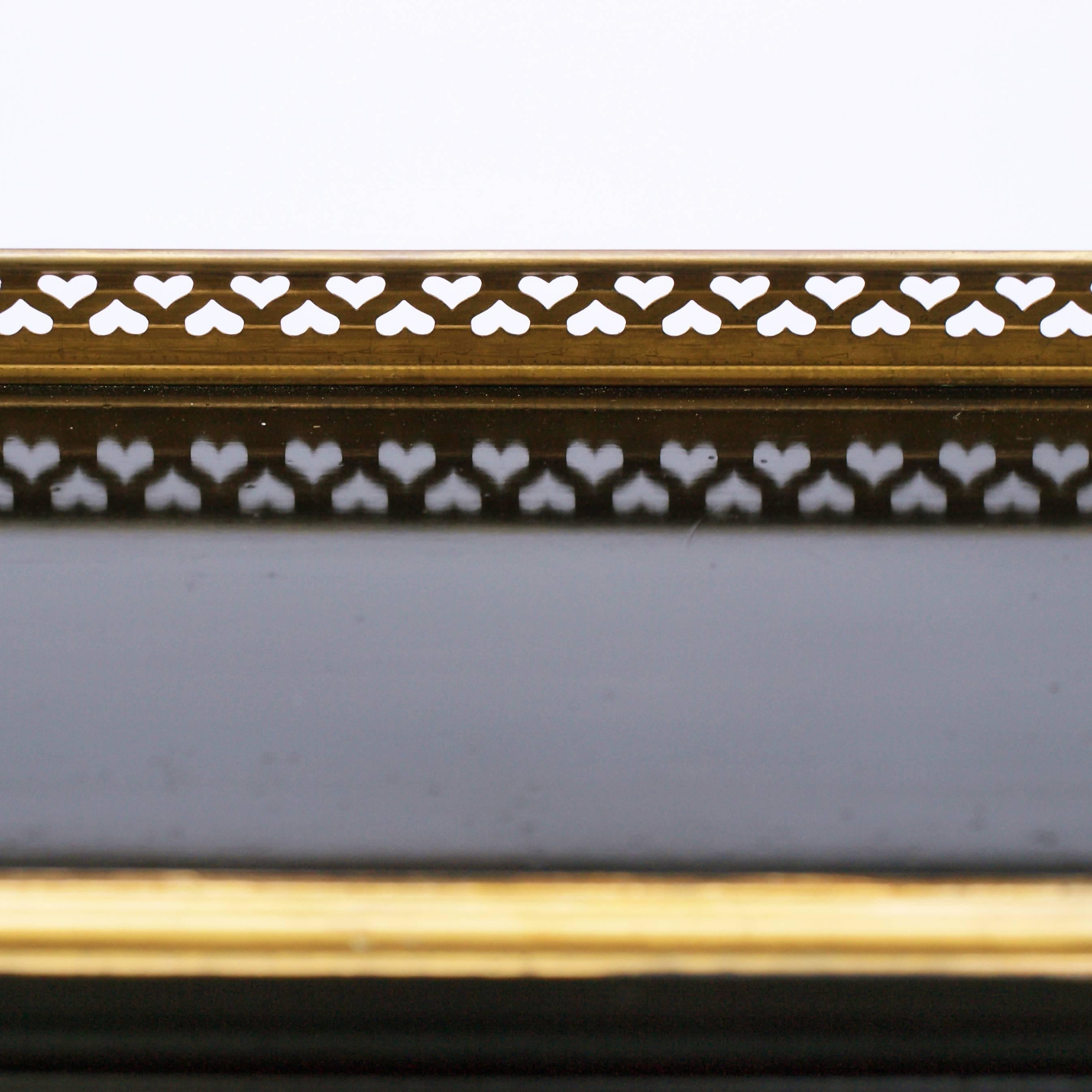 Early 20th Century Regency Style Black and Gilt Roll Top Desk 2