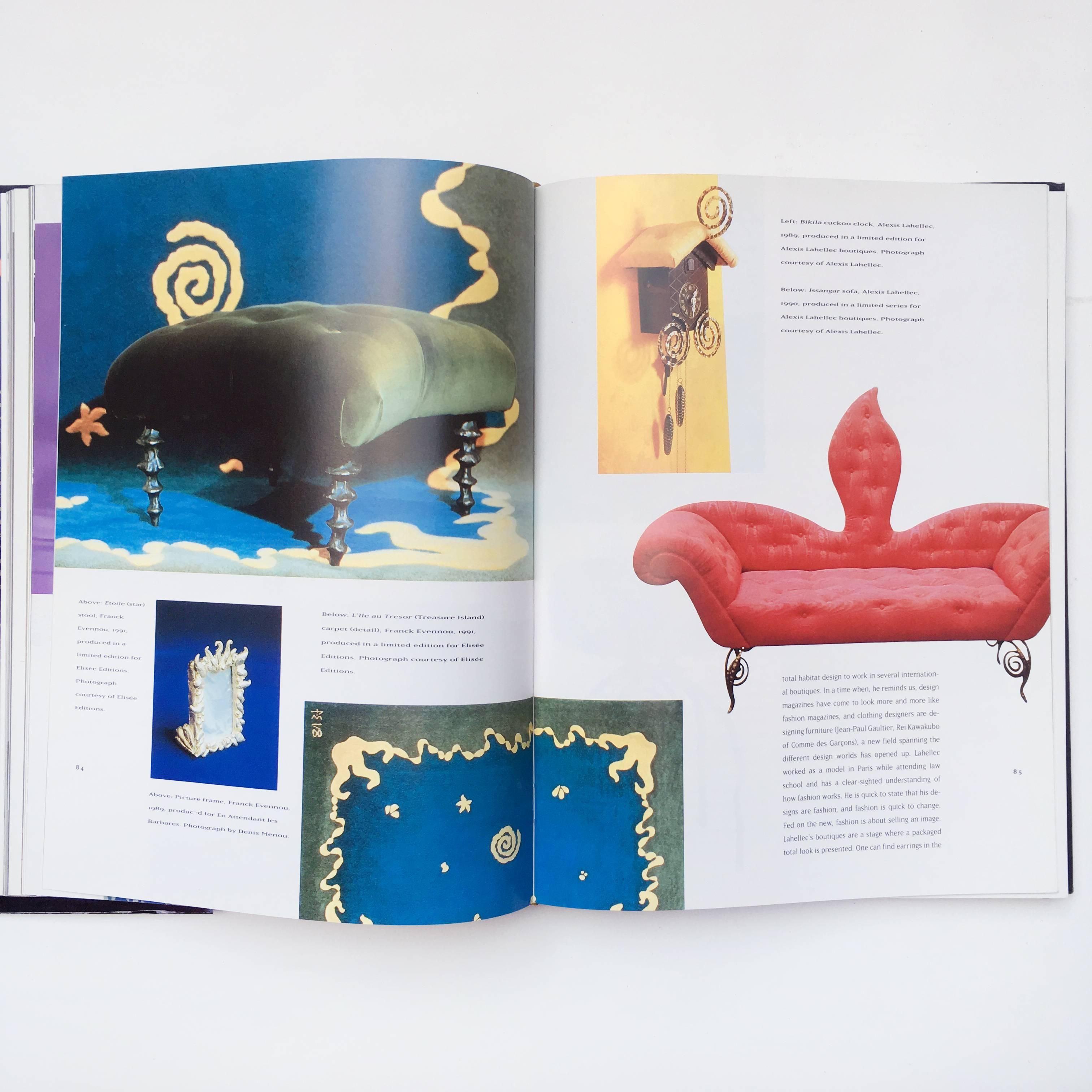 Neo Furniture, Claire Downey, Published by Rizzoli New York, 1992, 1st Edition 

Creative interpretations of sofas, tables, chairs, lighting and decorative objects are categorized under the headings Primitivism, the New Baroque, the New