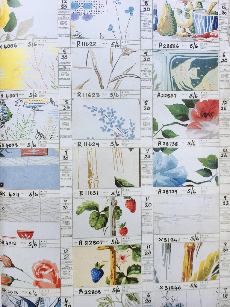 The Papered Wall History, Pattern and Technique For Sale at 1stDibs