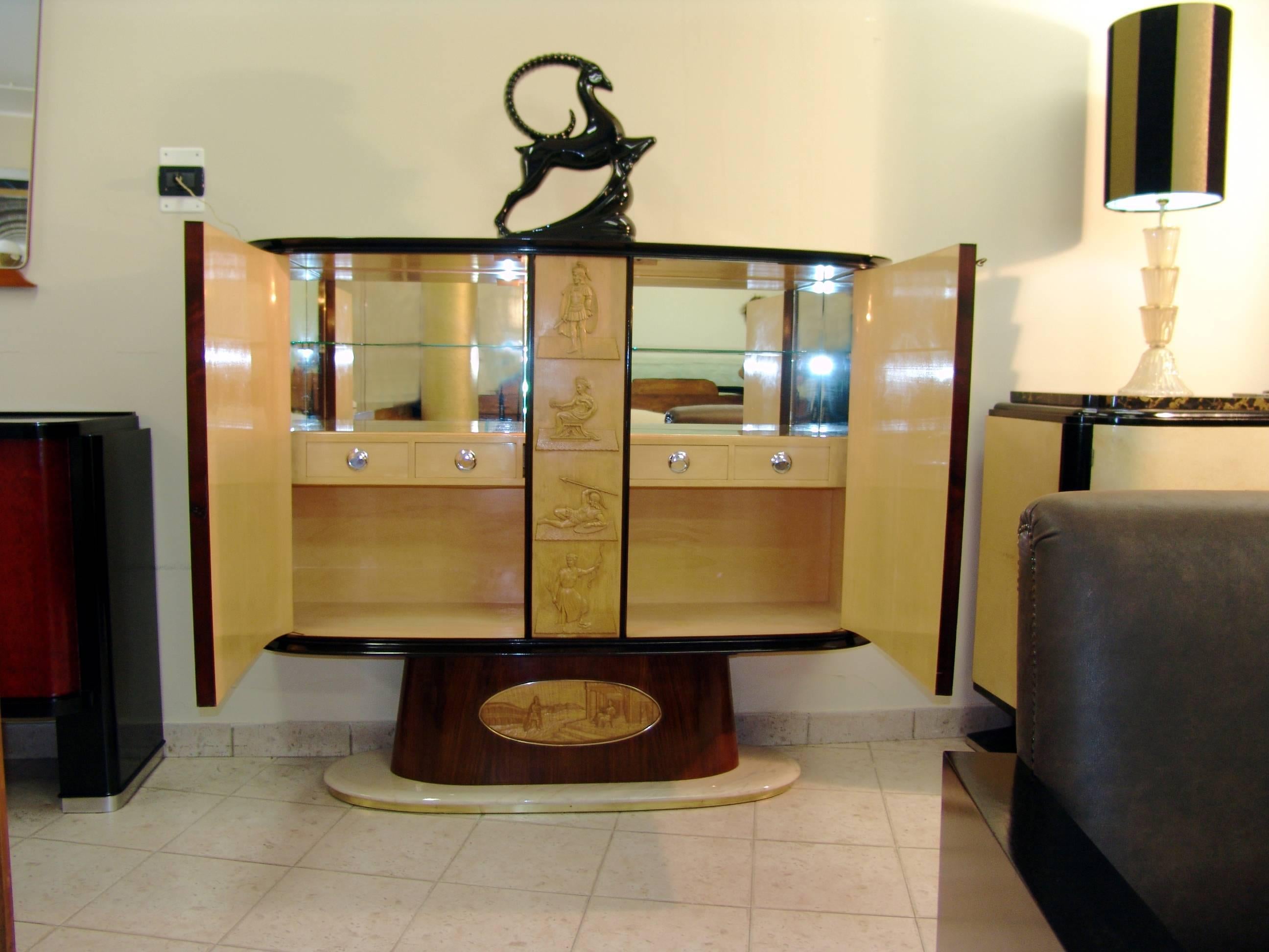 1940s Bar Cabinet Attributed to Osvaldo Borsani Design 2