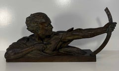 Sculpture Art déco en terre cuite « L'Archer », signée Ugo Cipriani, années 1930